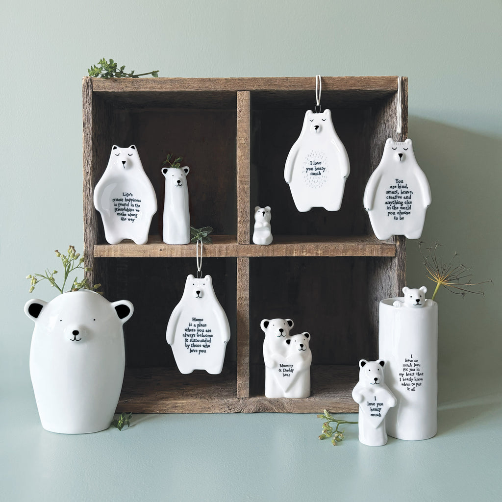 East of India Bear Hanger - You Are Kind, Smart, Brave