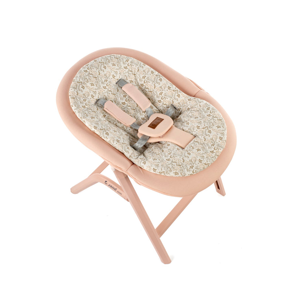 Jane Noah Highchair + Rocker Kit for Newborns - Pale Peach