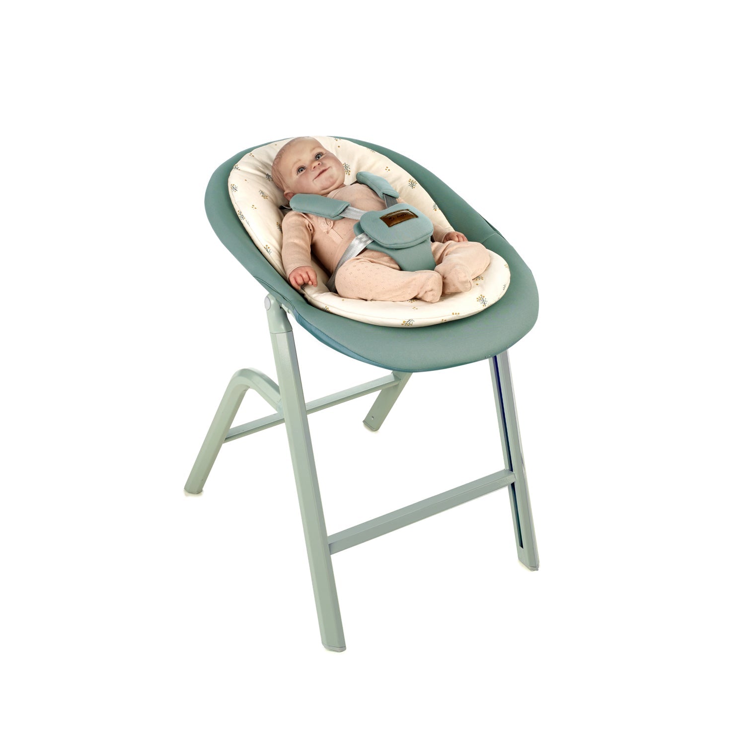 Jane Noah Highchair + Rocker Kit for Newborns - Pale Peach