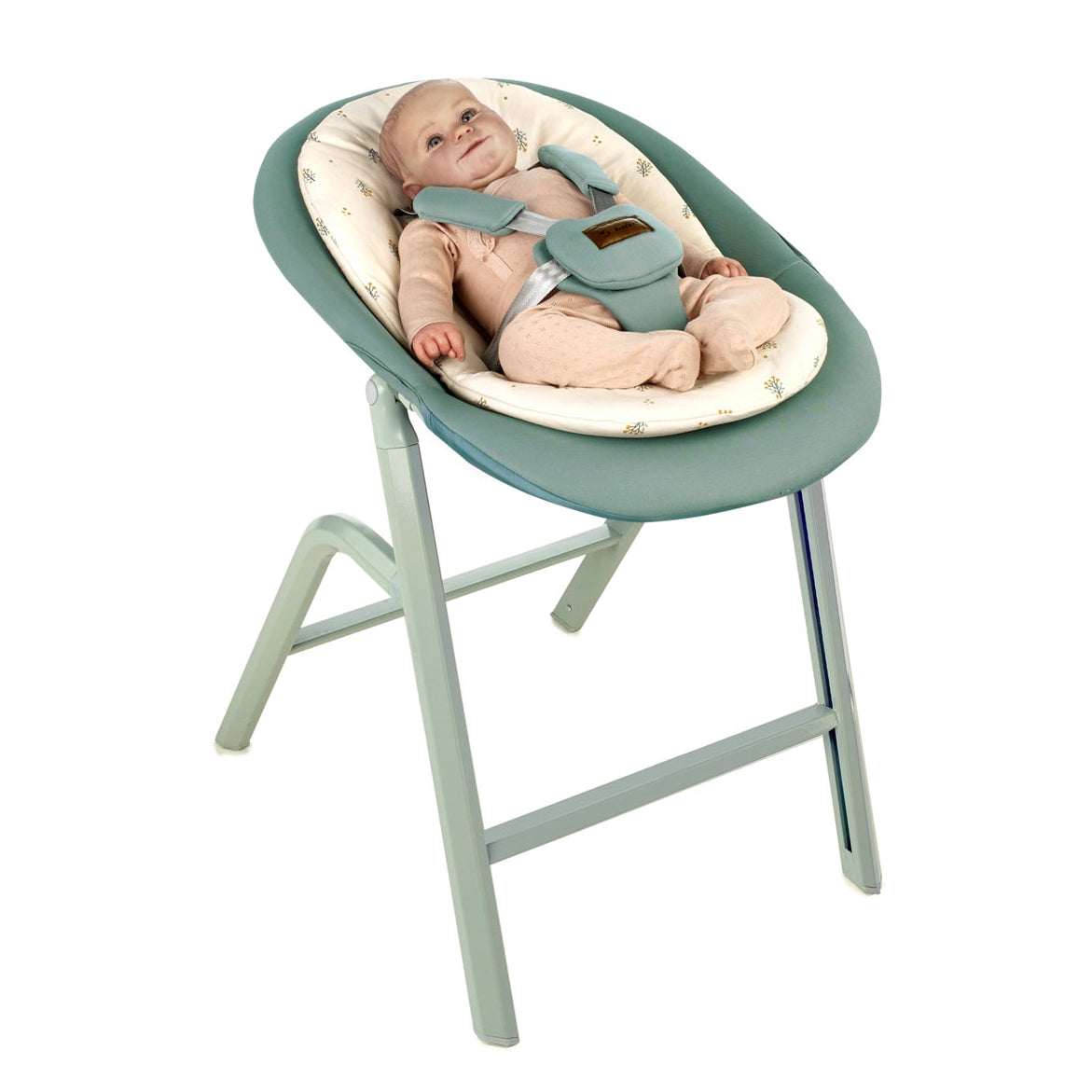 Jane Noah Highchair + Rocker Kit for Newborns - Botanic Green