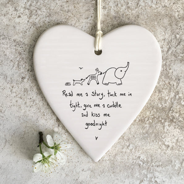 East of India Wobbly Round Heart - Read Me a Story