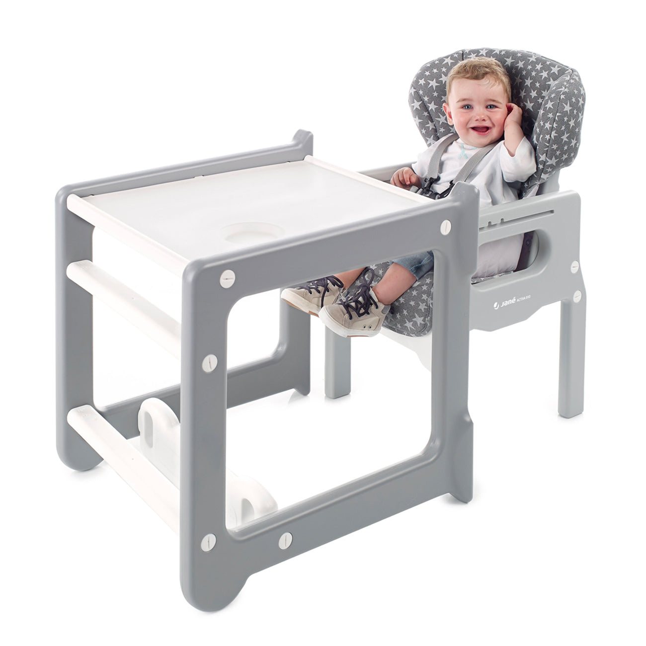 Jane Activa Evo 2in1 Highchair - Grey Star