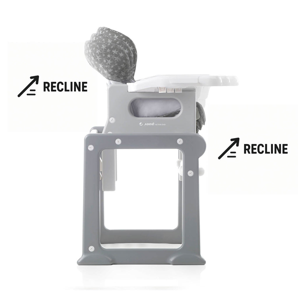 Jane Activa Evo 2in1 Highchair - Grey Star