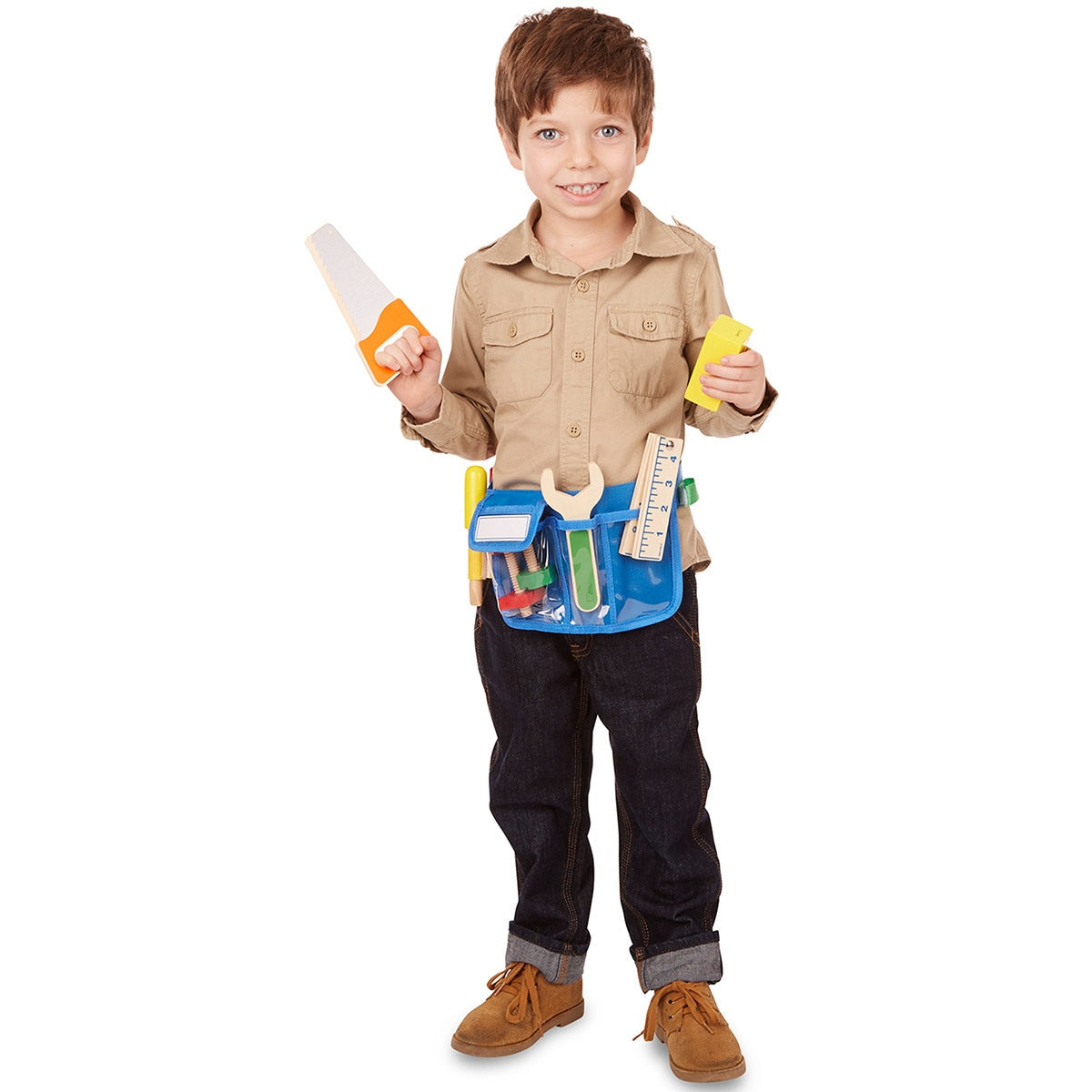 Melissa & Doug Deluxe Wooden Tool Belt Playset