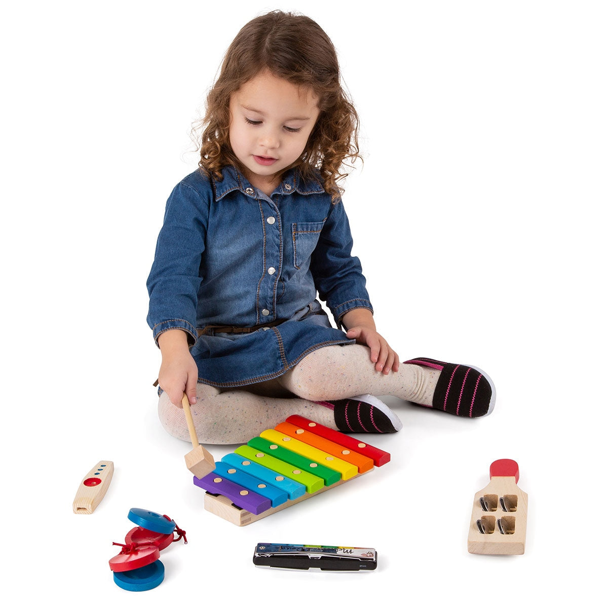 Melissa & Doug Beginner Musical Instrument Band Set
