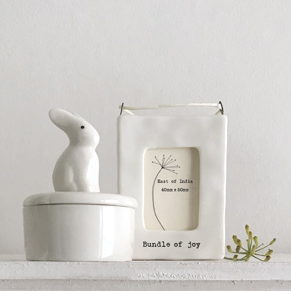 East of India Mini Porcelain Hanging Frame - Bundle Of Joy