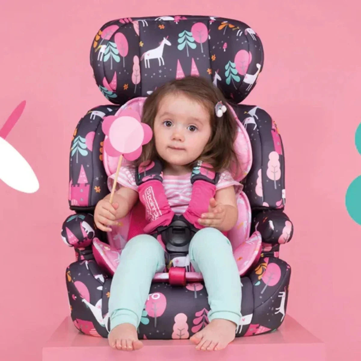 Cosatto Zoomi Group 1/2/3 Car Seat - Charcoal Ligthearted