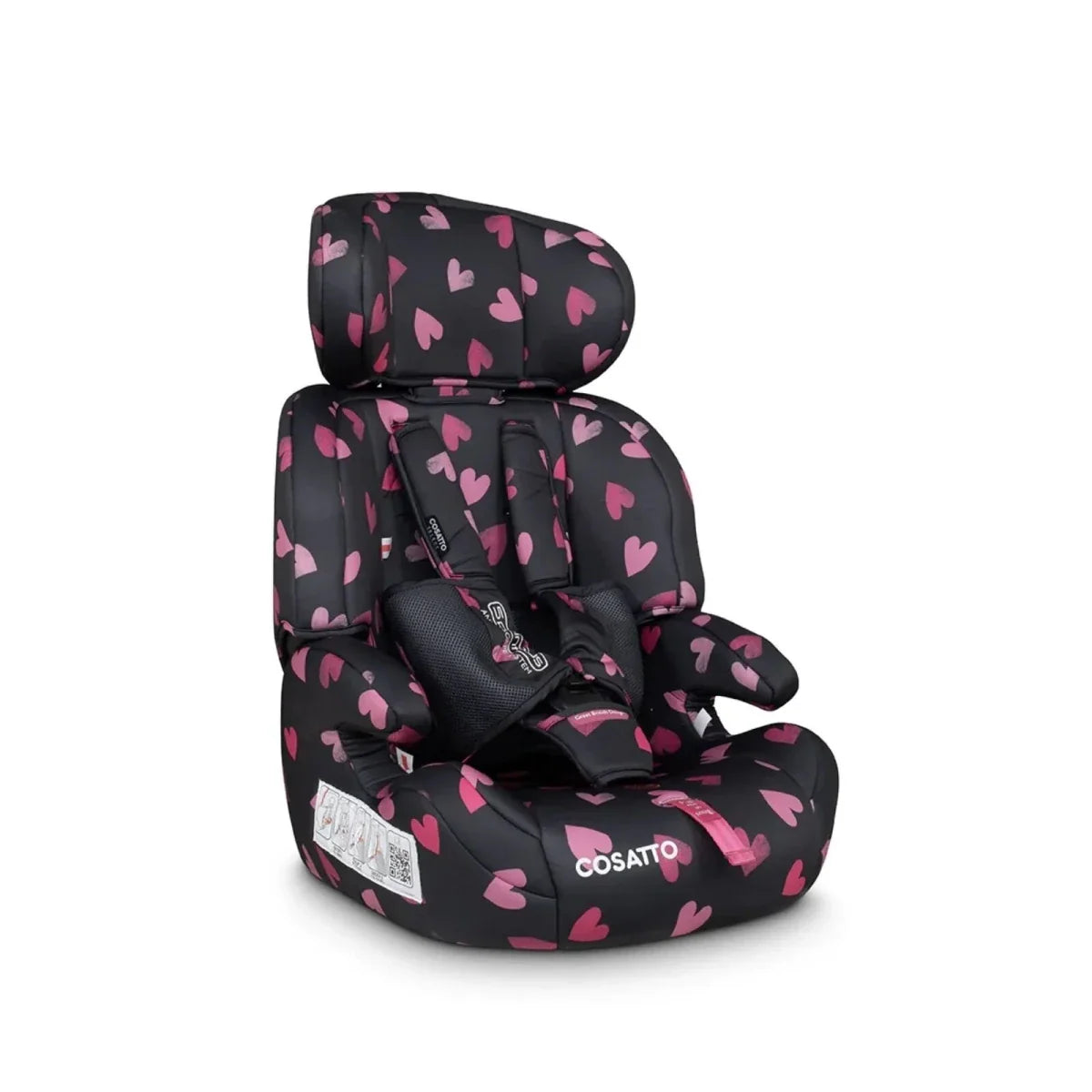 Cosatto Zoomi Group 1/2/3 Car Seat - Charcoal Ligthearted