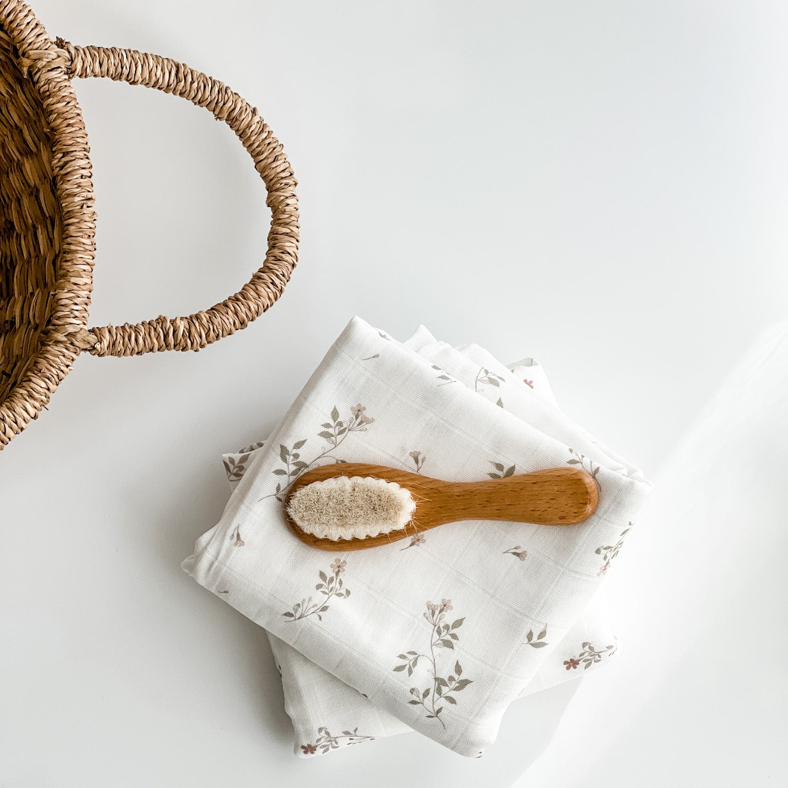 Norishor - Muslin Swaddle Blanket - Jasmine Rose