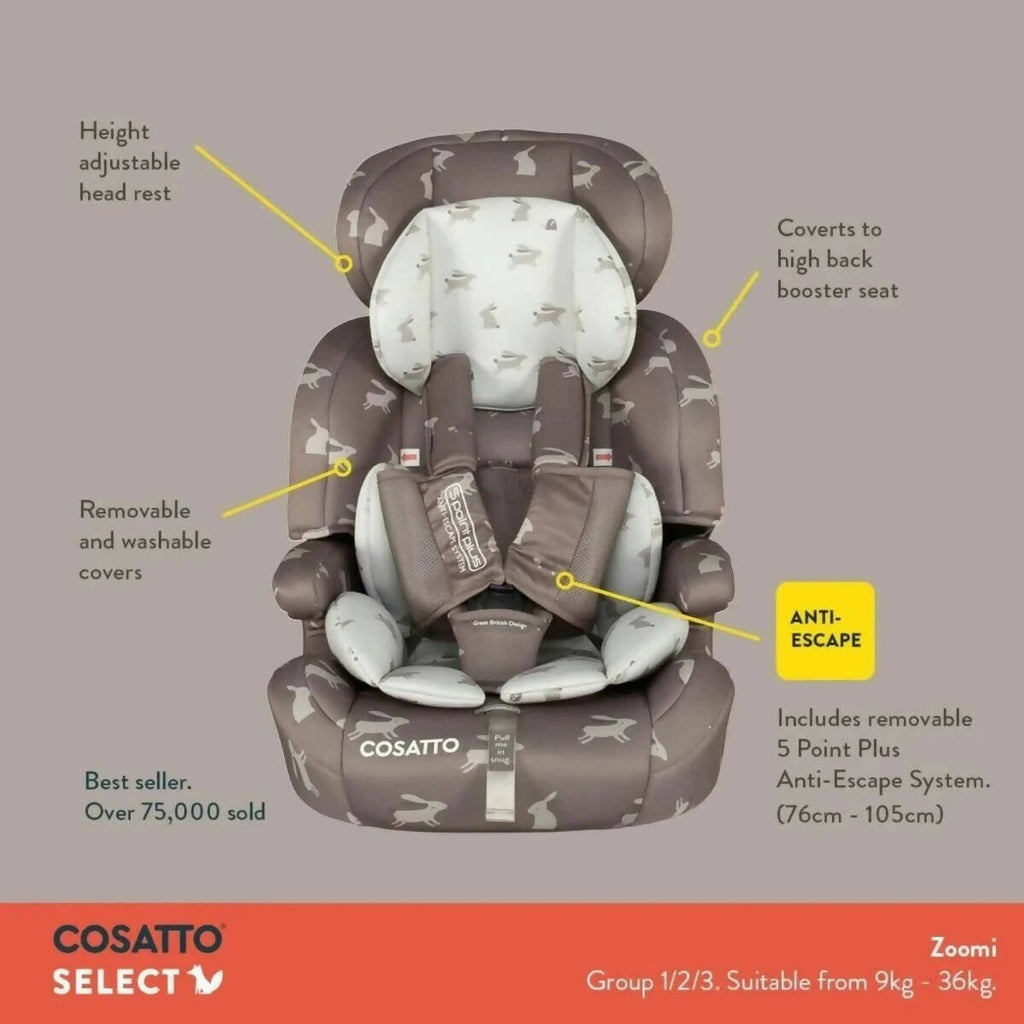 Cosatto Zoomi Group 1/2/3 Car Seat - Lollop