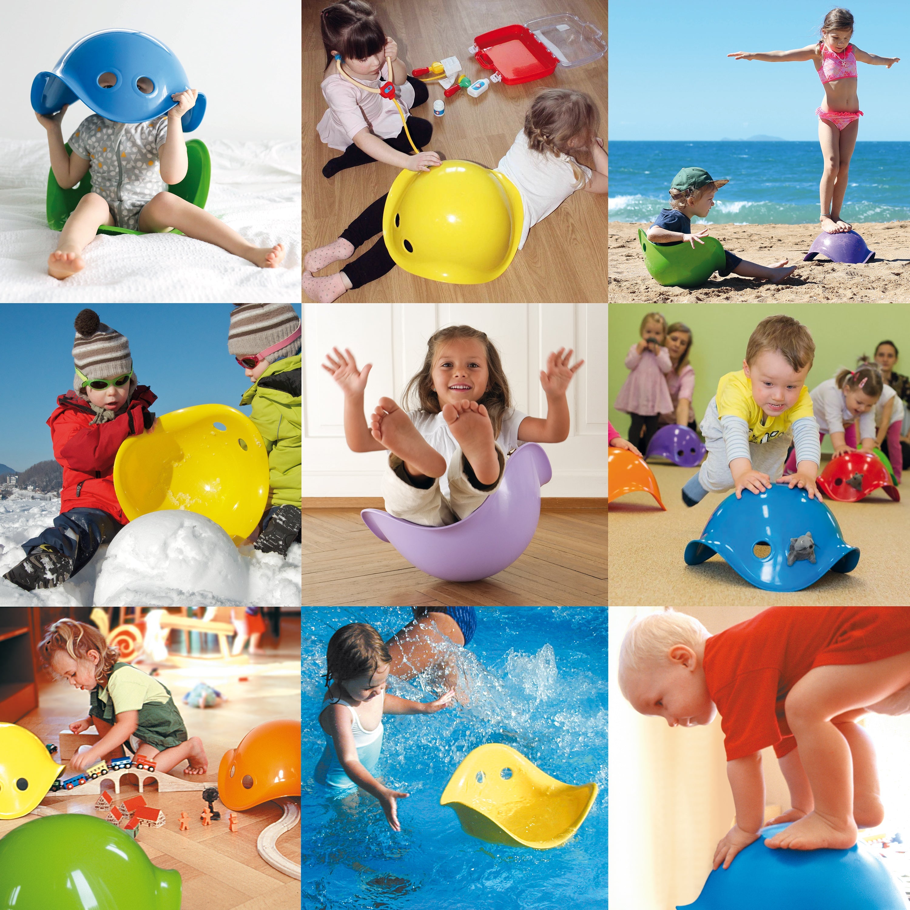 MOLUK Bilibo Blue - Rocking & Spinning Toy