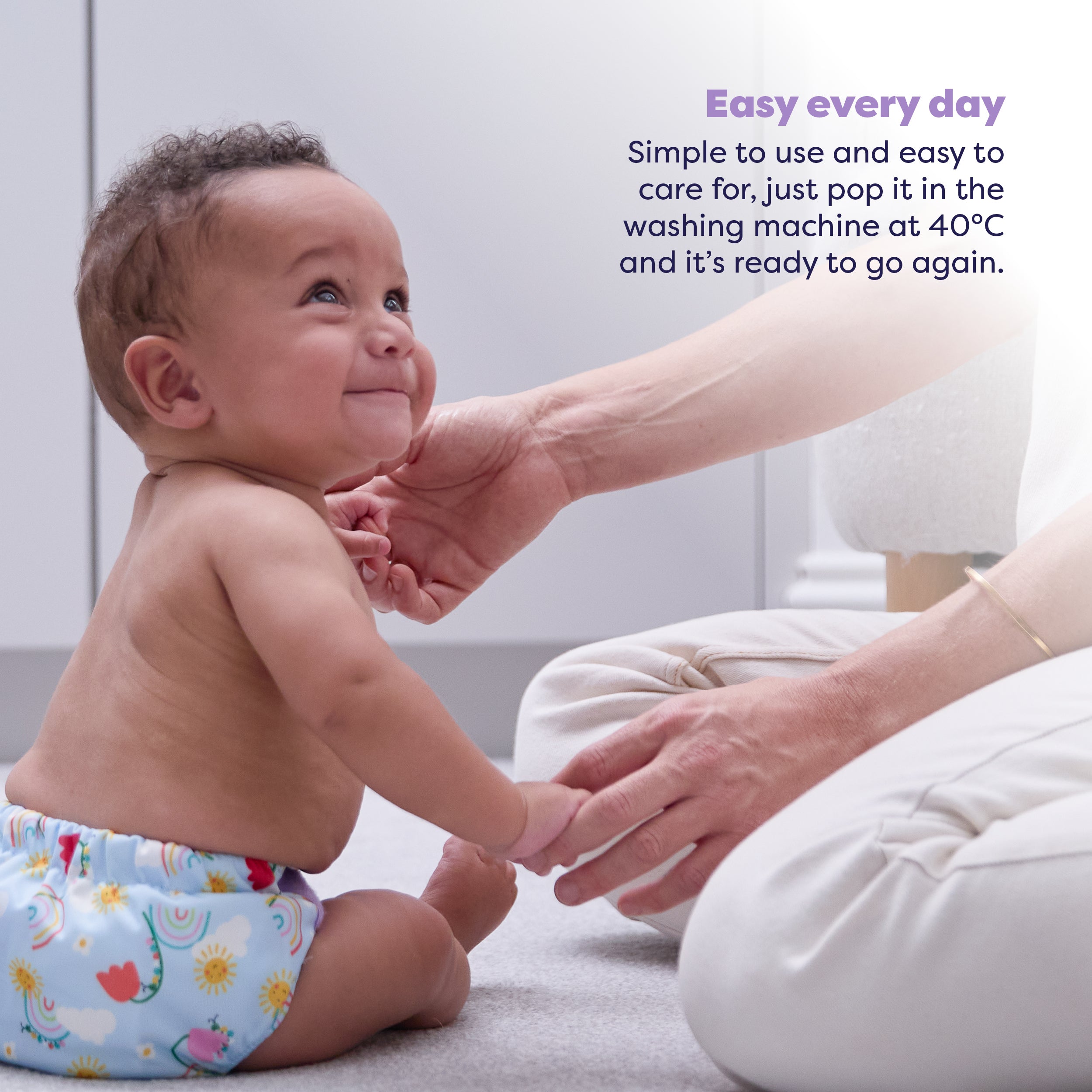 Revolutionary Try-Me-Trio Reusable Nappy Bundle - Garden Party