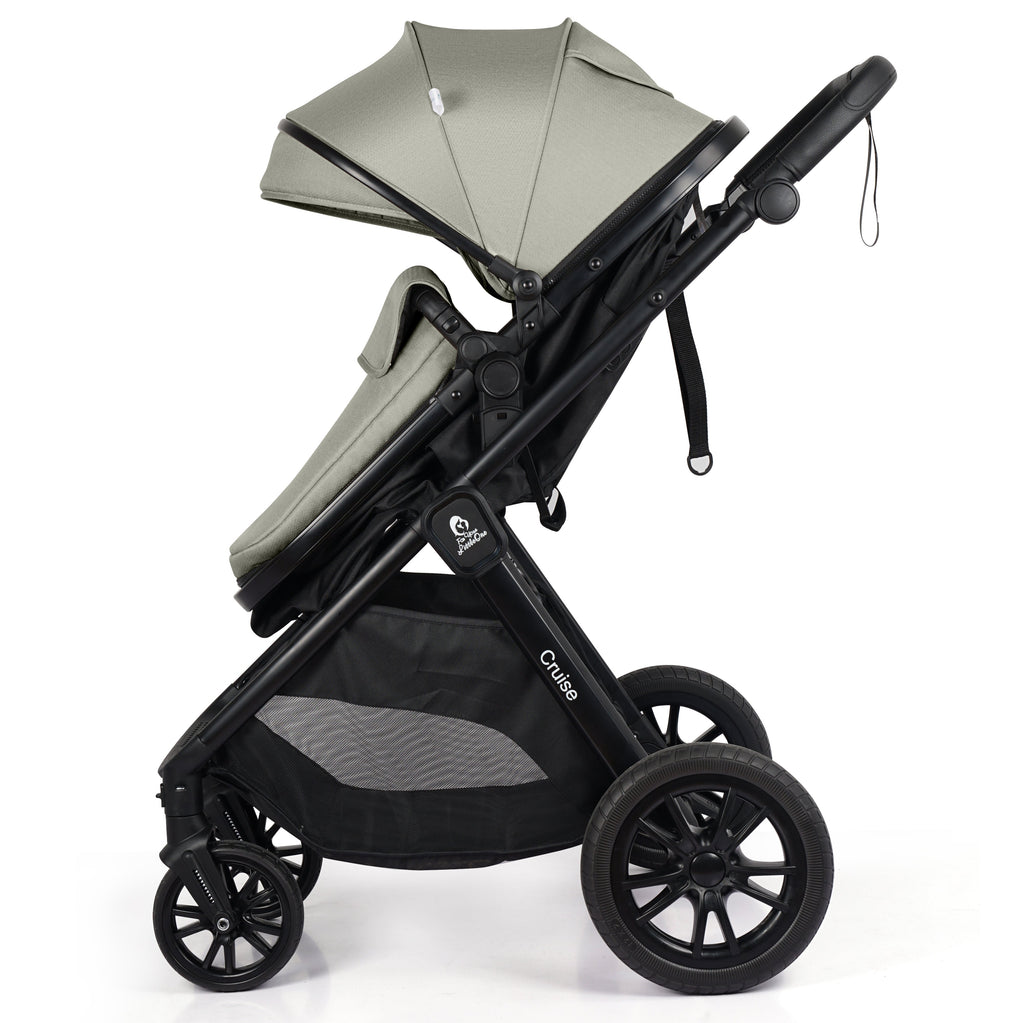 For Your Little One Cruise 3 In 1 Travel System With Car Seat And ISOFIX Base - Pebble Sage