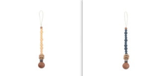 Beech & Silicone Dummy / Pacifier Clip