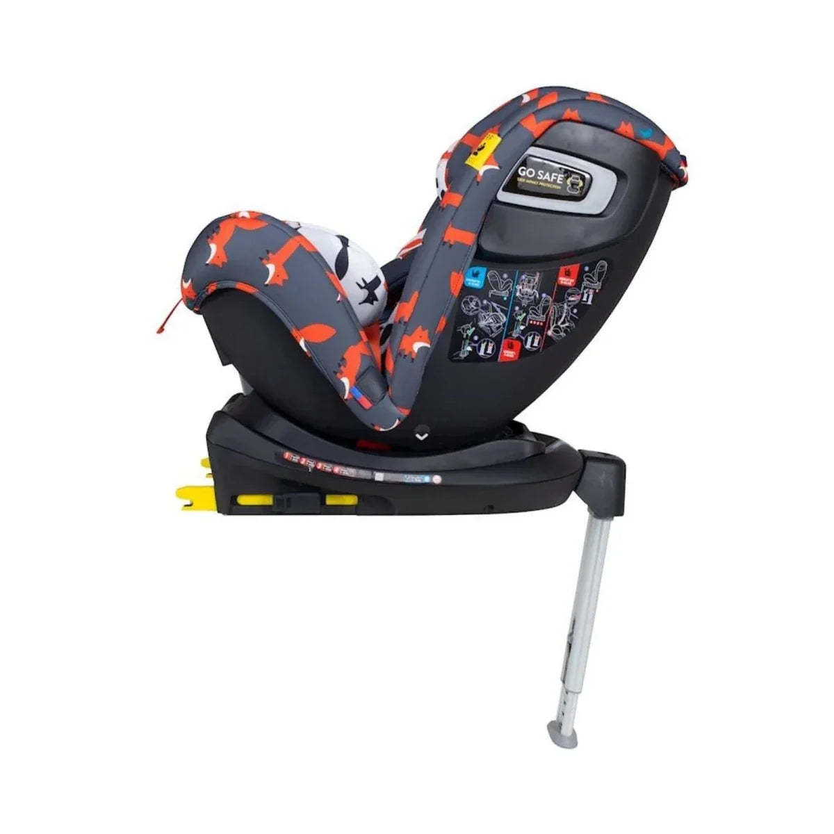 Cosatto All in All 360 Rotate i-Size Group 0+/1/2/3 Car Seat - Charcoal Mister Fox