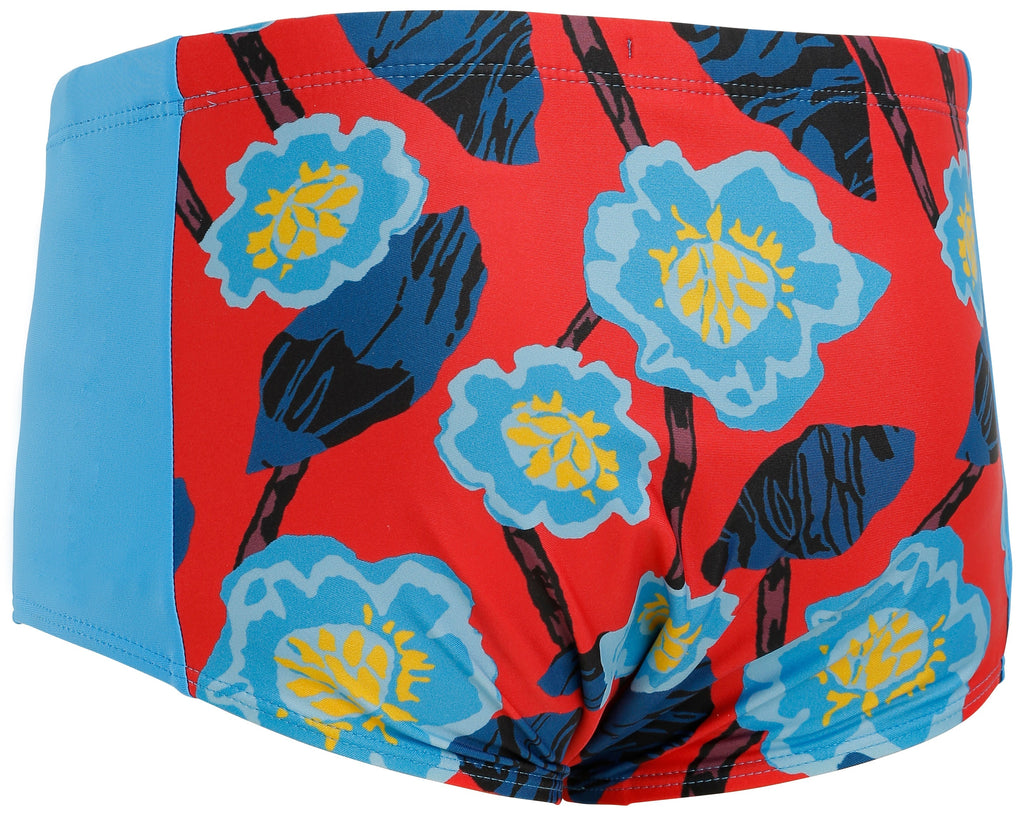 Kes Vir Boy's Waterproof Incontinence Swim Trunks – Floral Blue