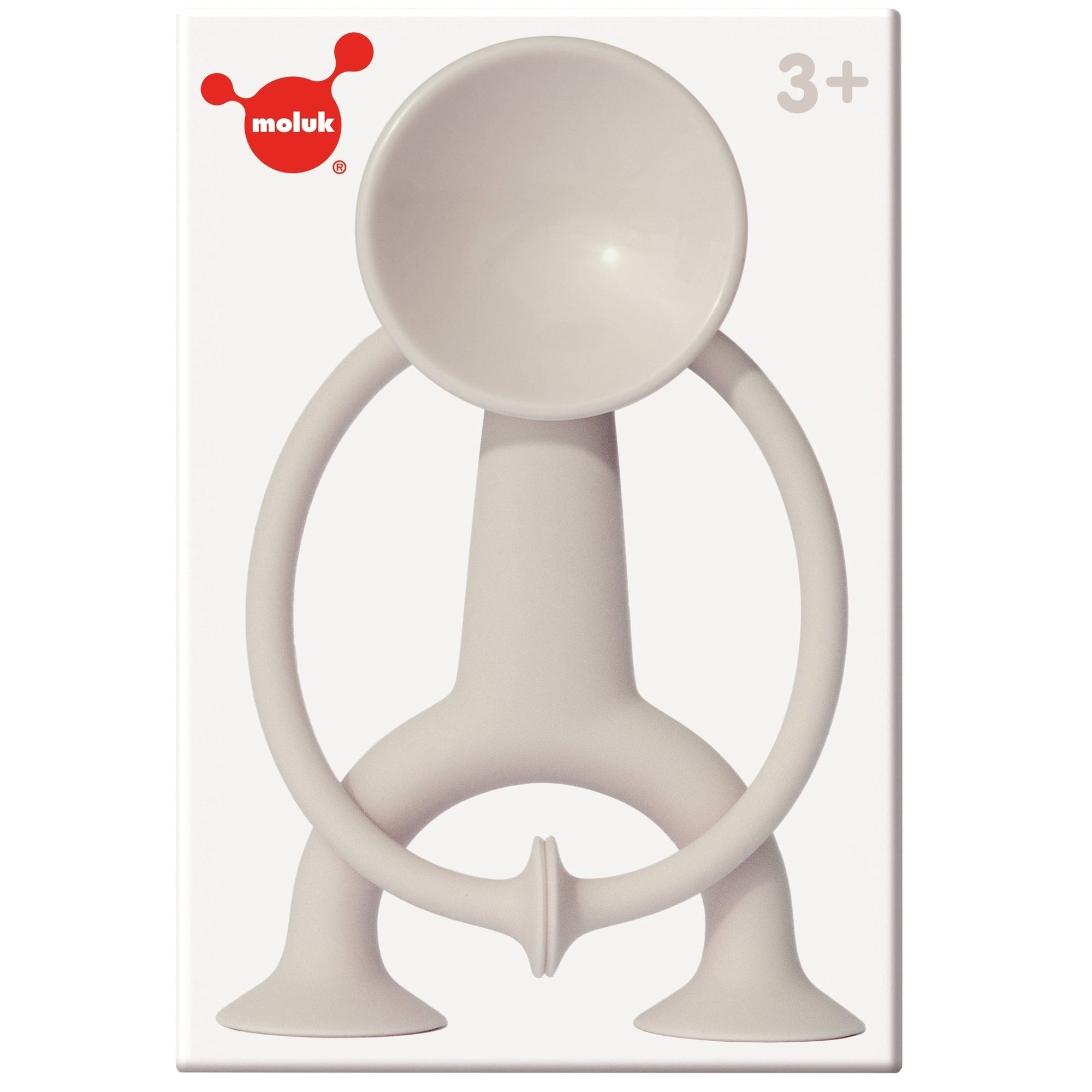 MOLUK Oogi Silicone Toy with Suction Arms & Legs - Beige