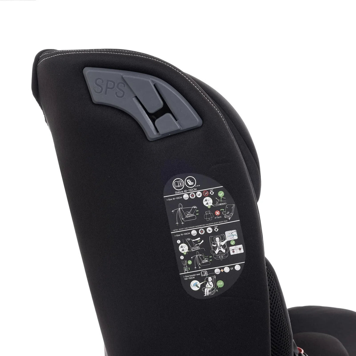 baby plus Pixi i-Size Group 0+/1/2/3 (Birth to 12 Years) Car Seat - Black
