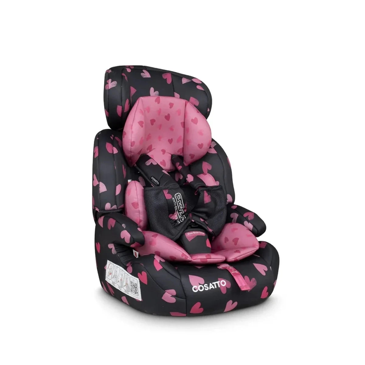 Cosatto Zoomi Group 1/2/3 Car Seat - Charcoal Ligthearted