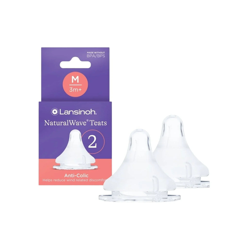 Lansinoh NaturalWave Medium Flow Teats - Pack of 2