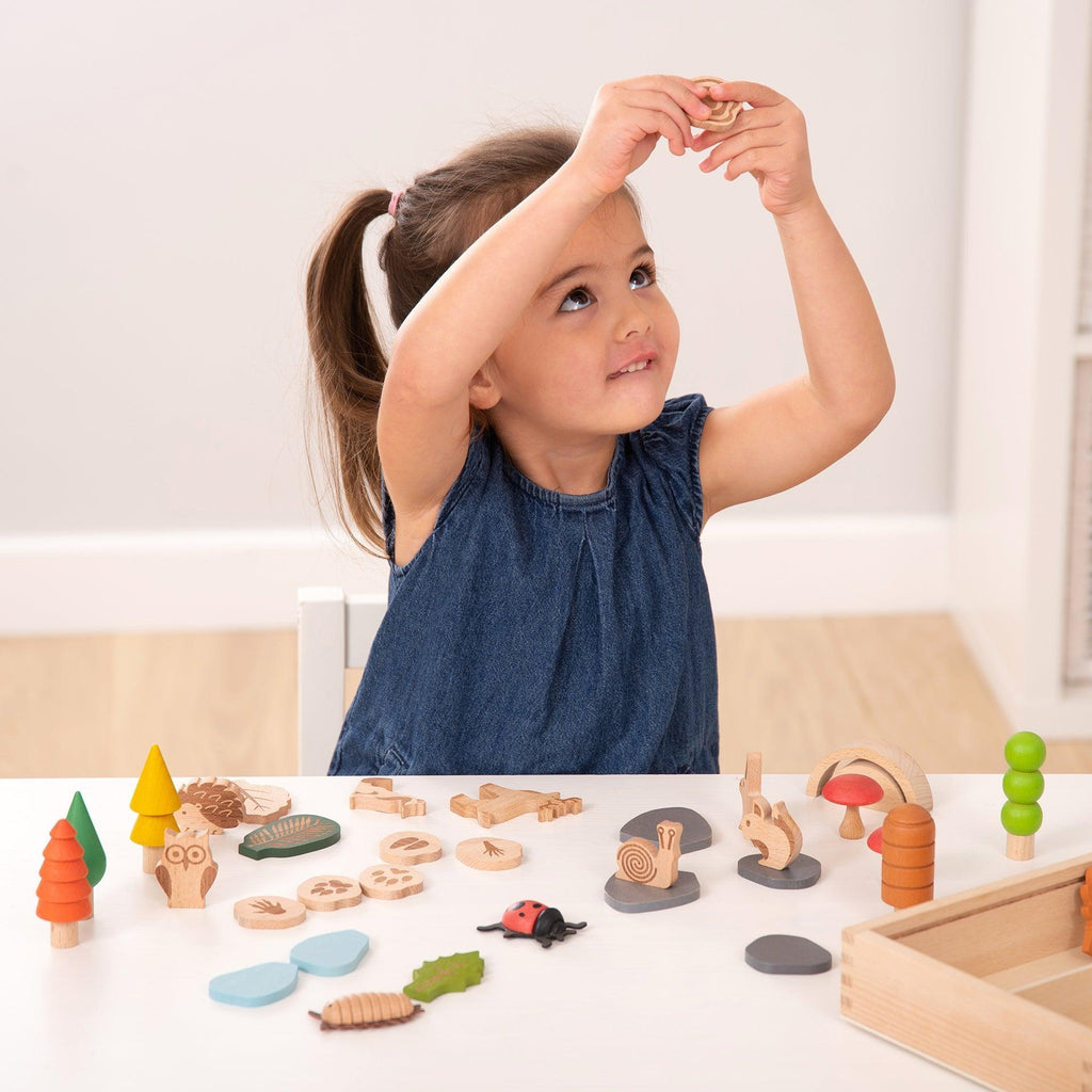 Woodland Trail Set with Trees, Leaves & Animals