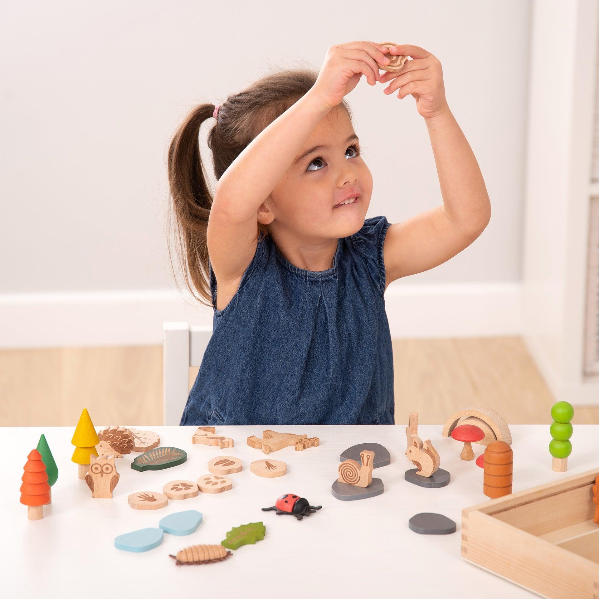 Woodland Trail Set with Trees, Leaves & Animals