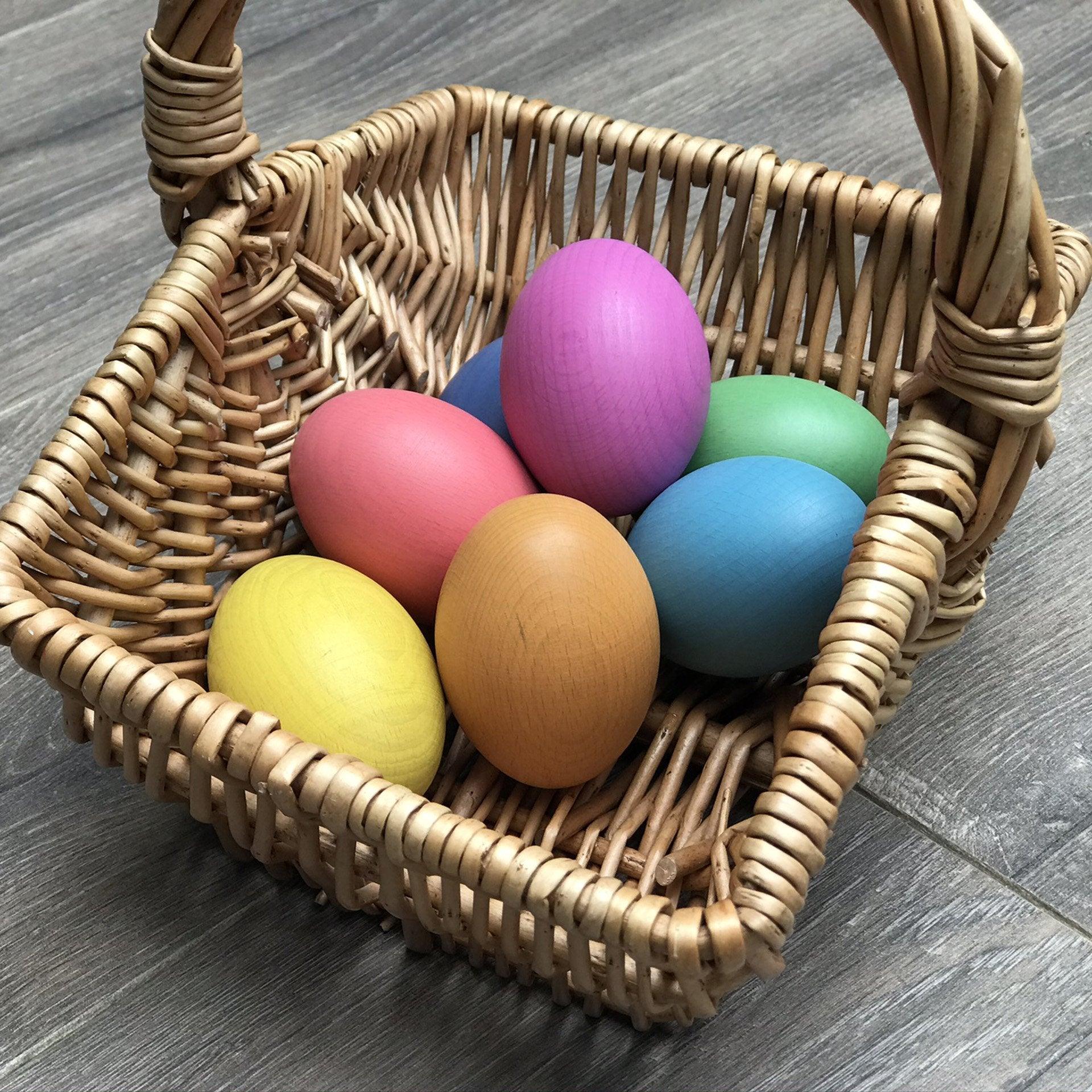 tickit Rainbow Wooden Eggs - Set of 7