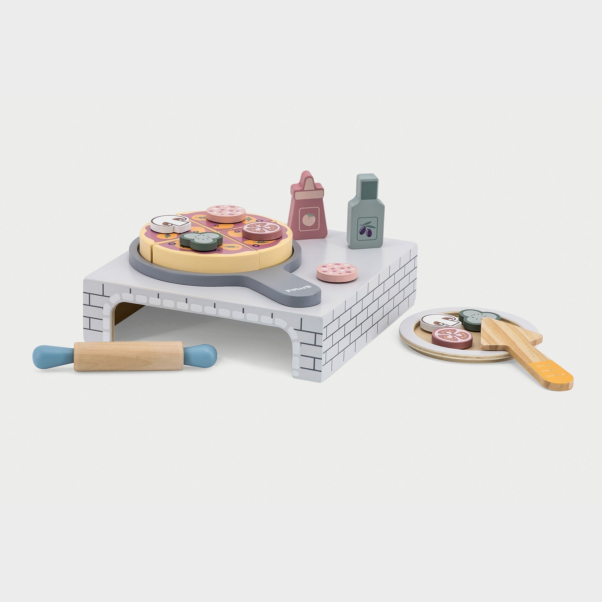 Wooden Homemade Pizza Play Set