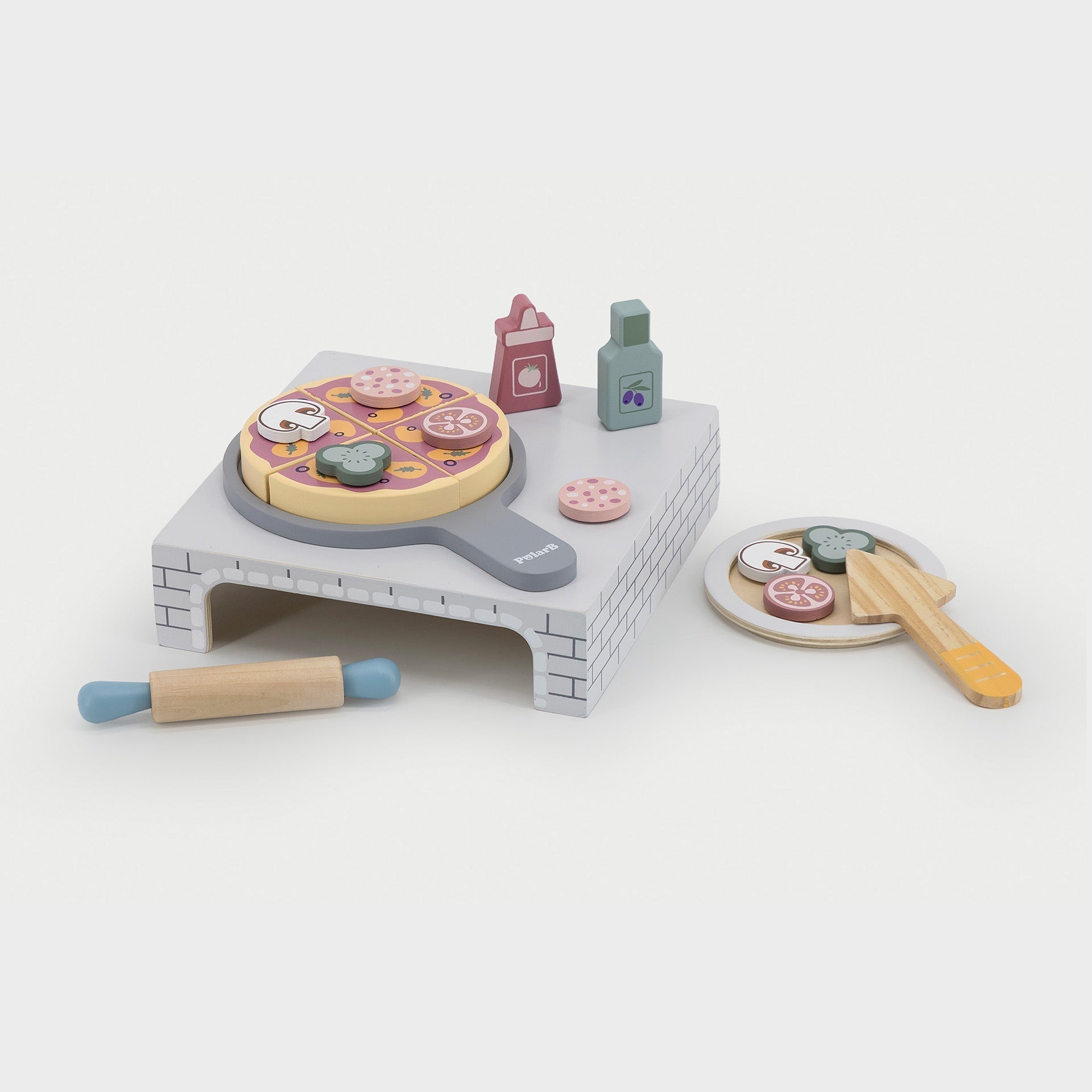 Wooden Homemade Pizza Play Set