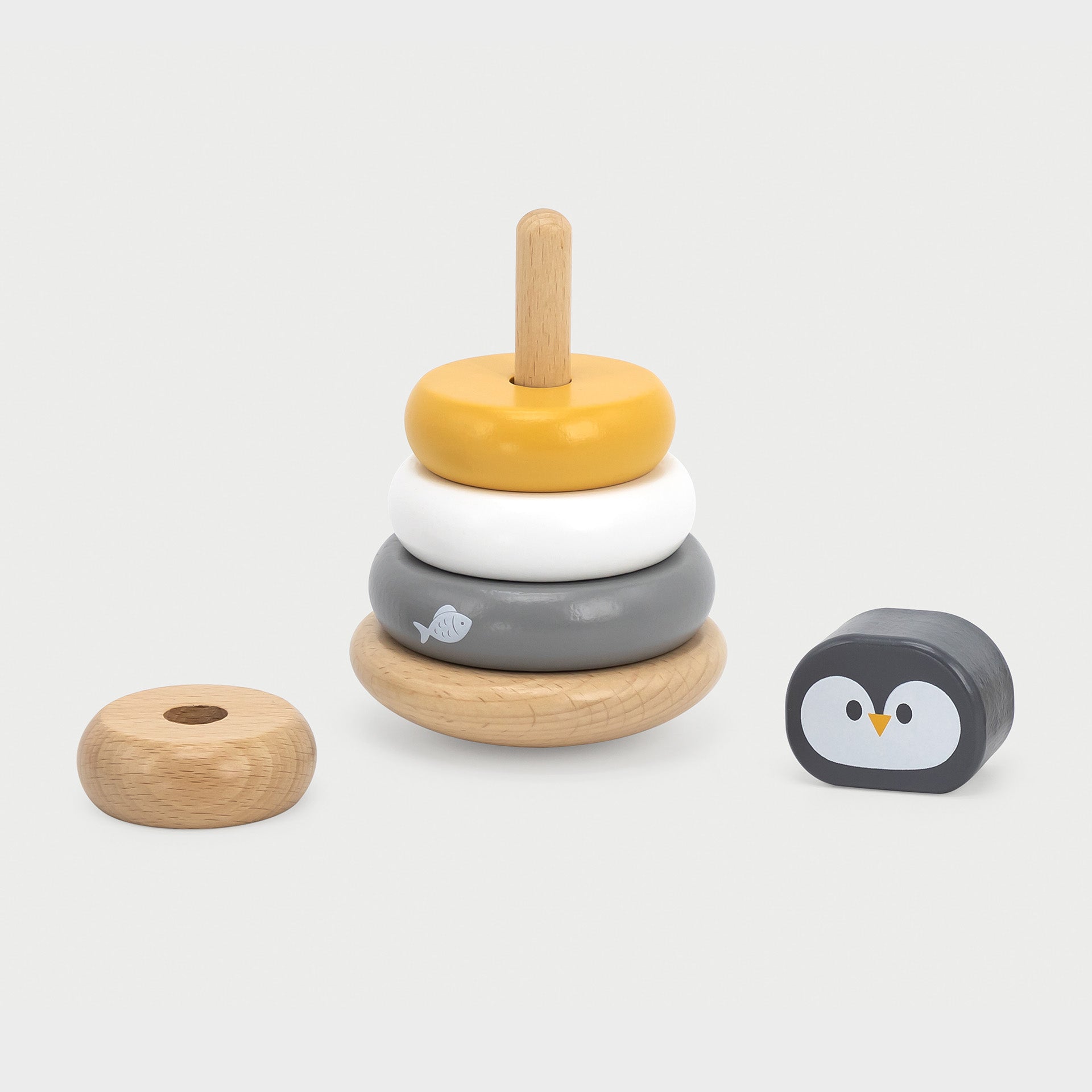 Wooden Penguin Stacker