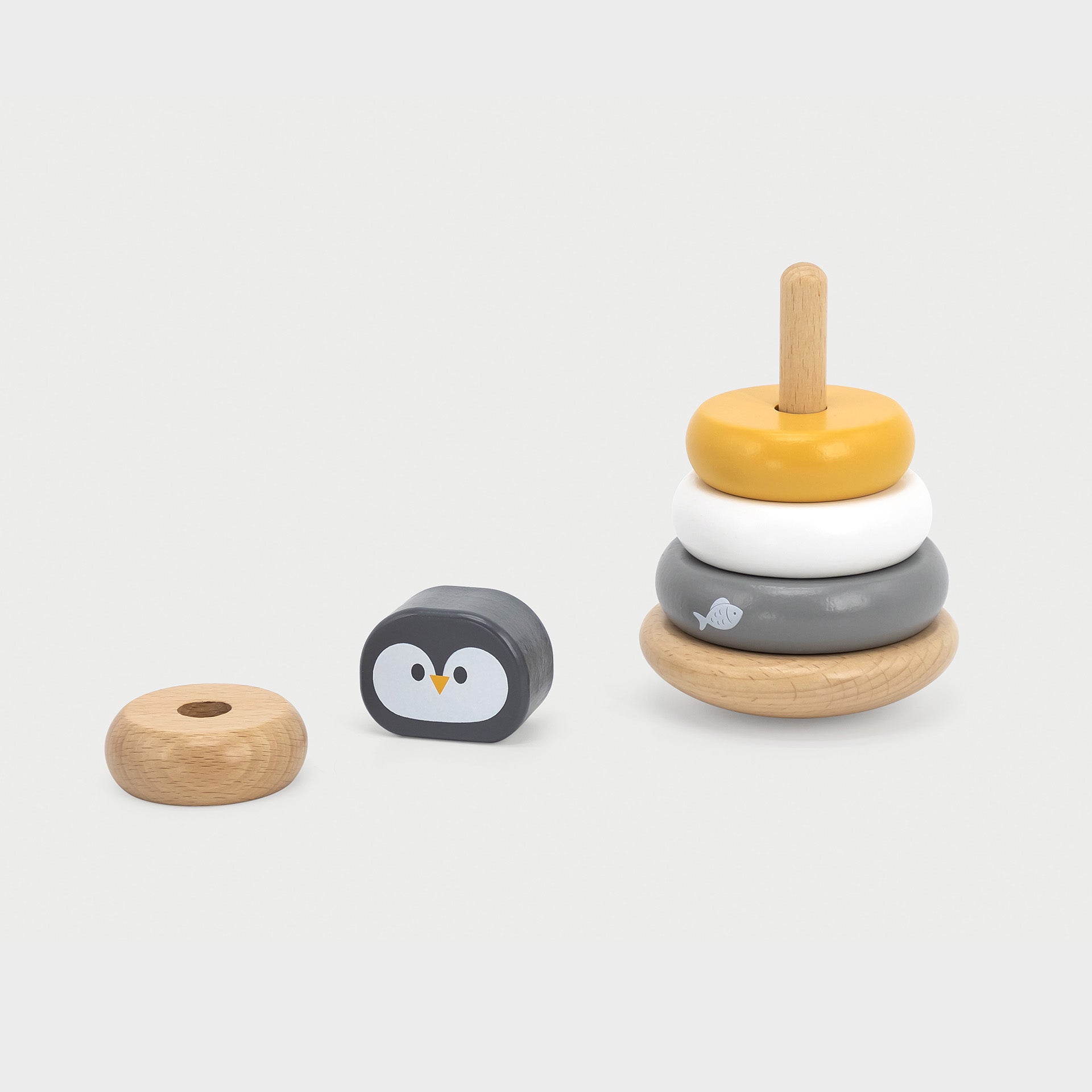 Wooden Penguin Stacker
