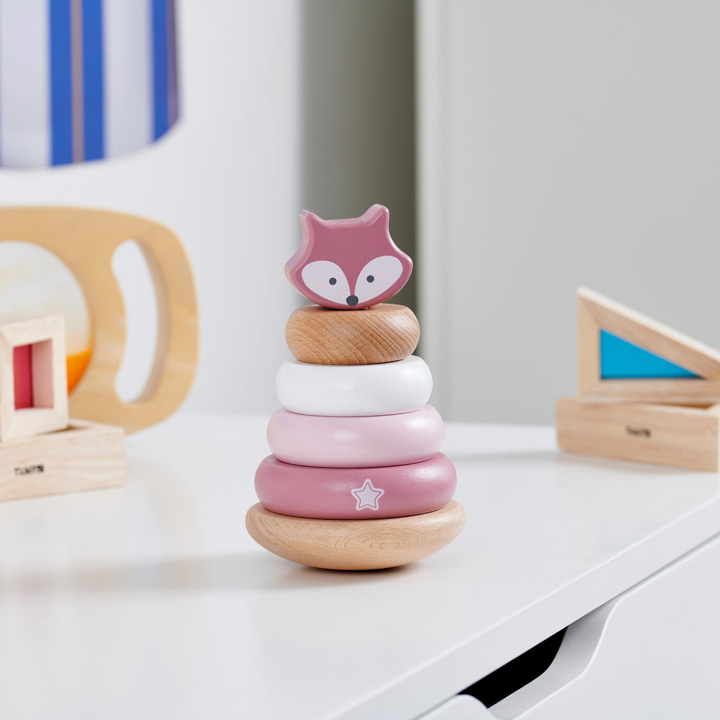 Wooden Fox Stacker