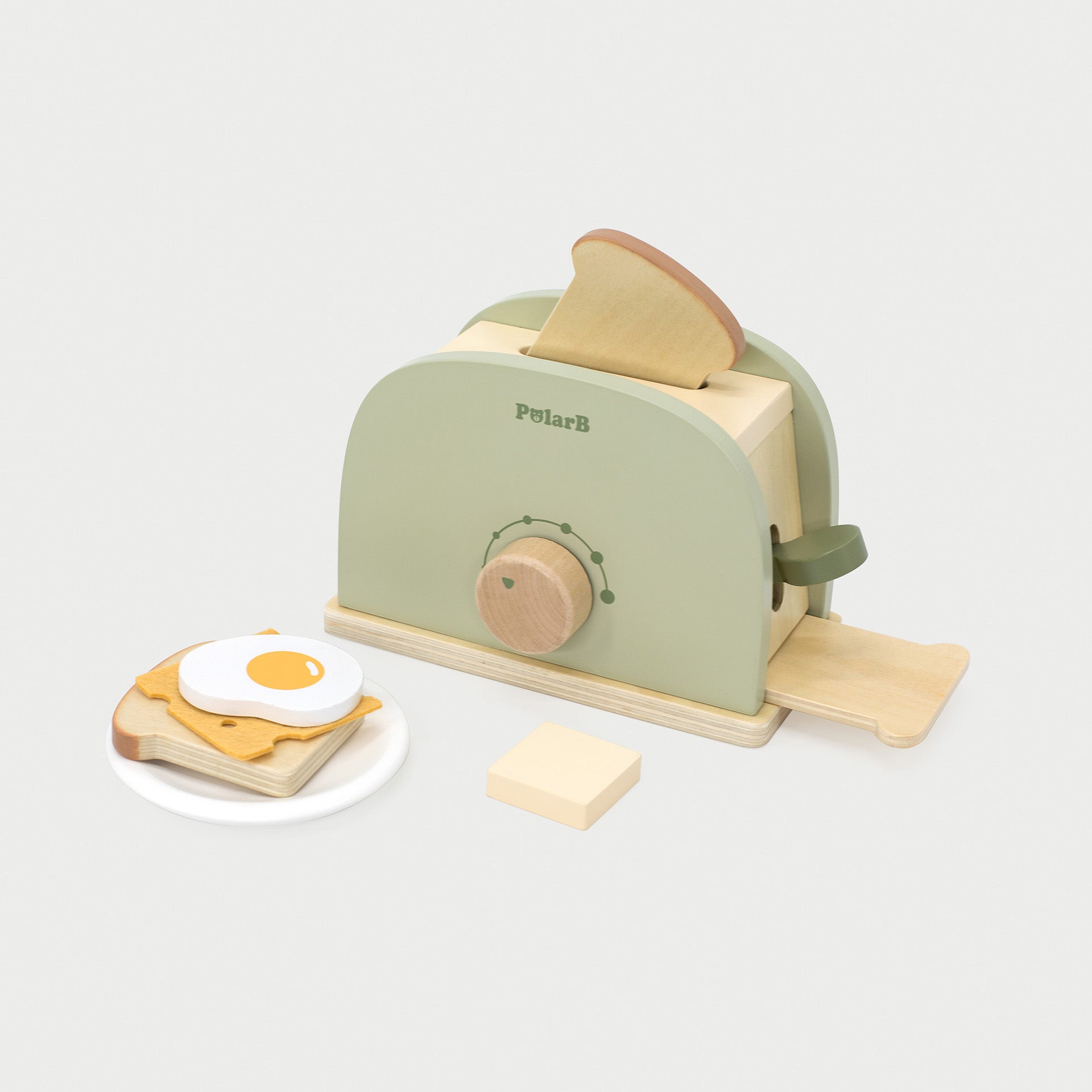 Wooden Toaster Set