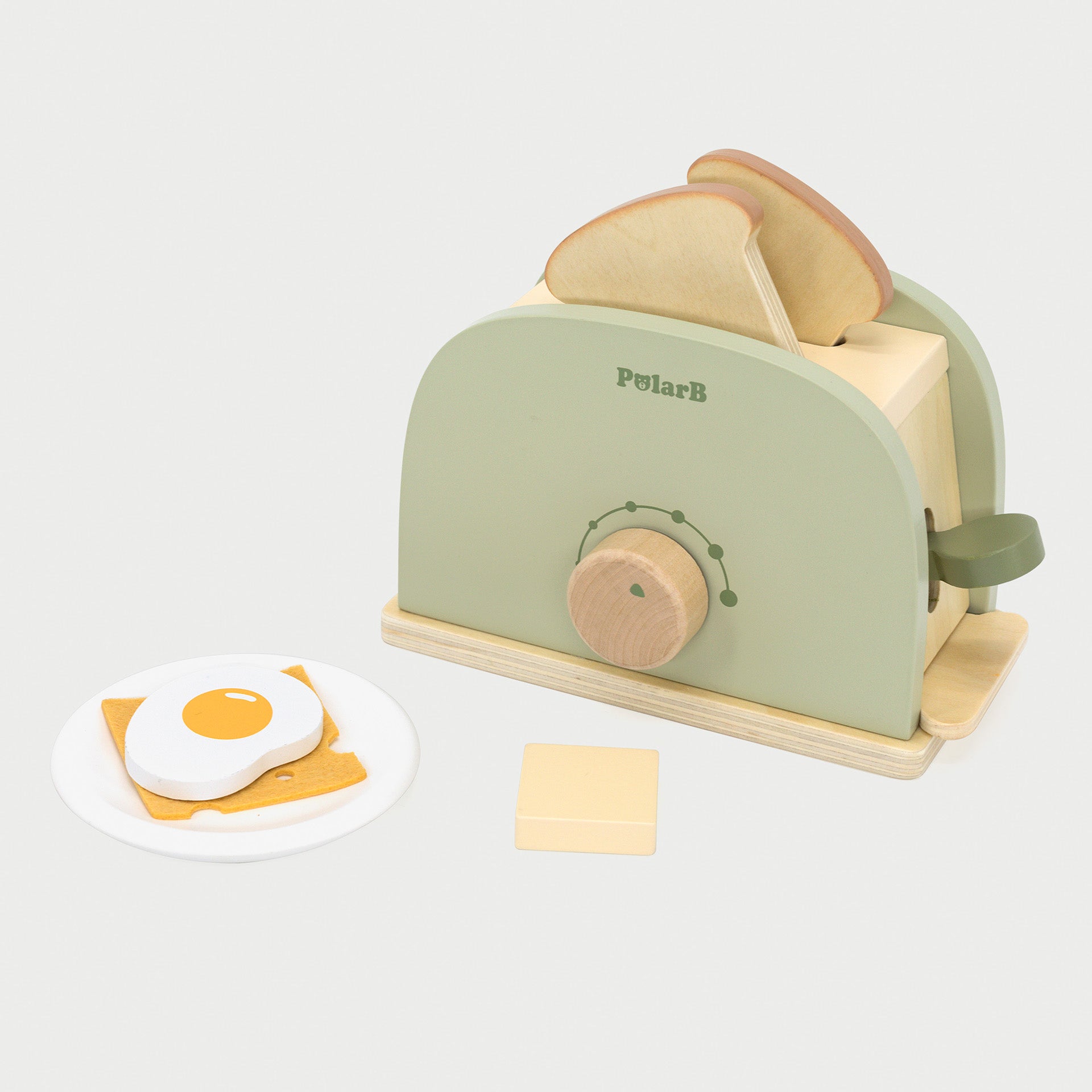 Wooden Toaster Set