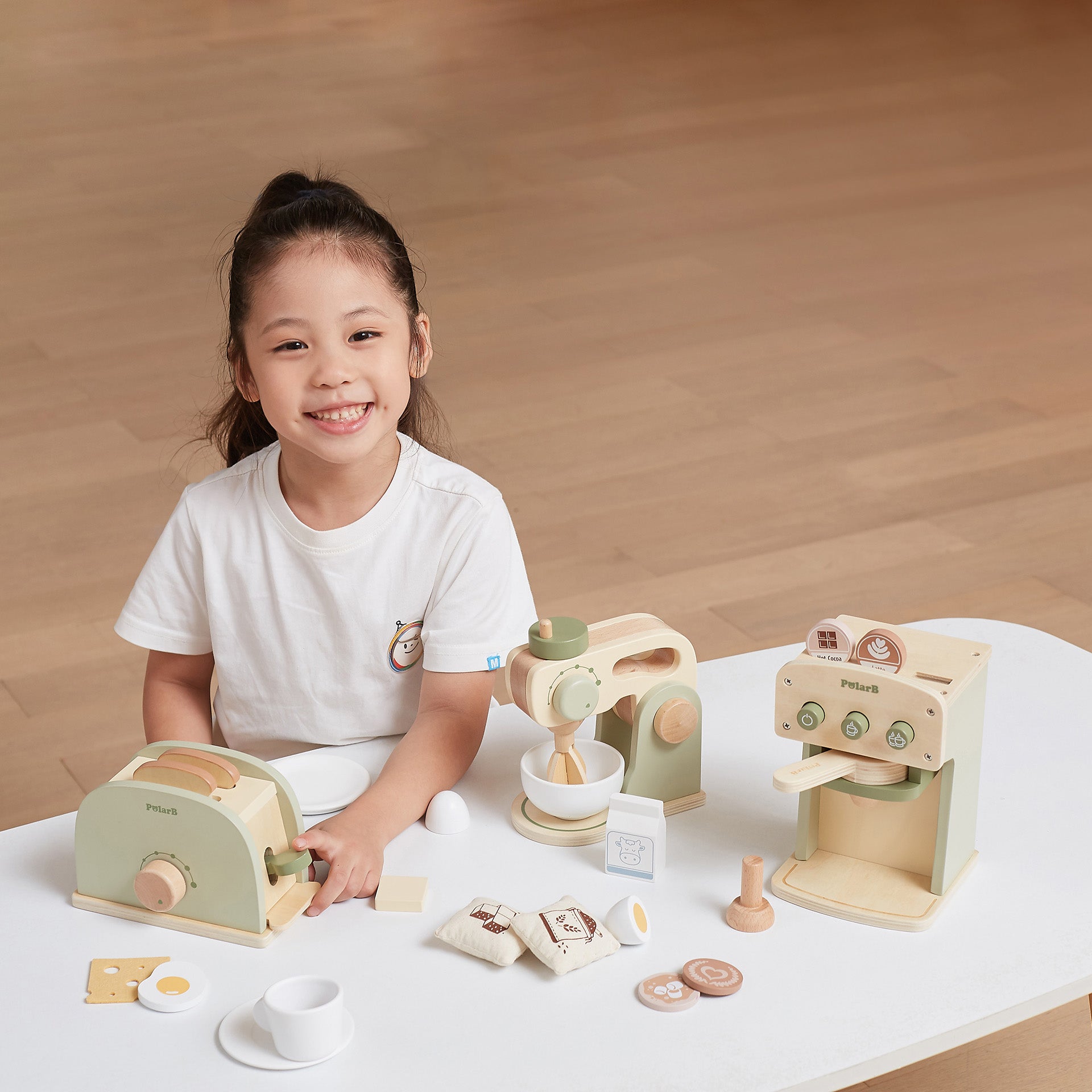 Wooden Toaster Set