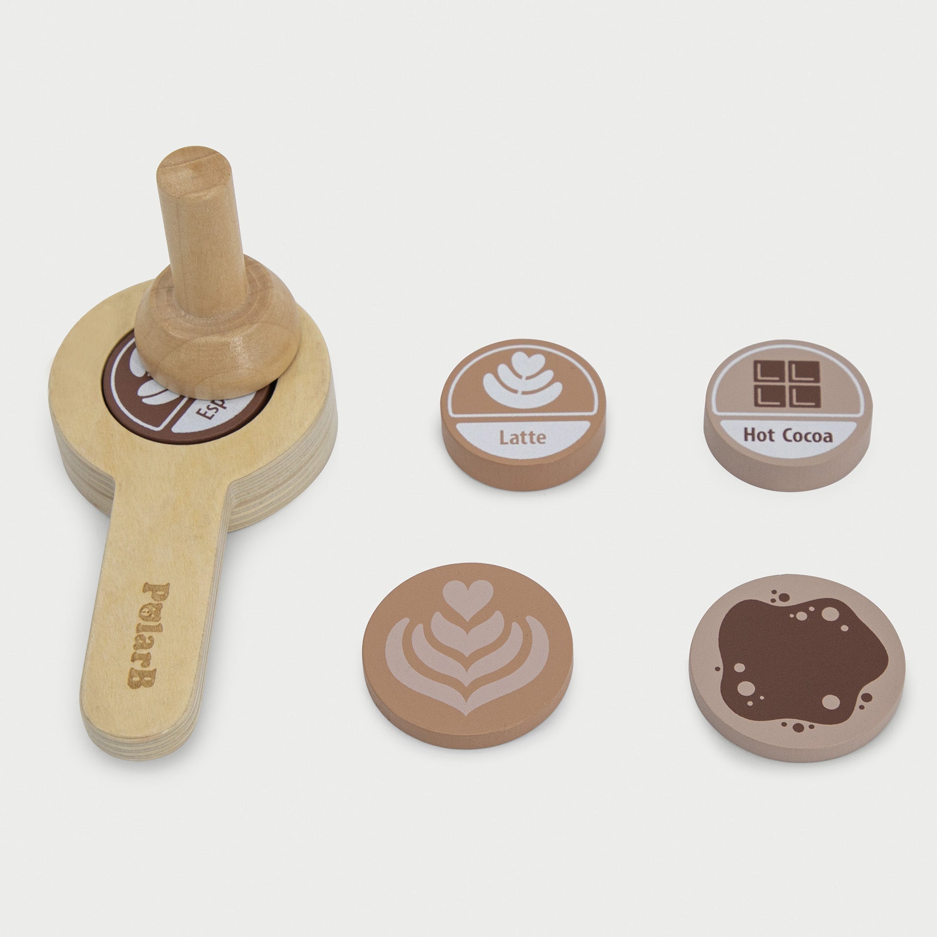 Wooden Coffee Machine Set