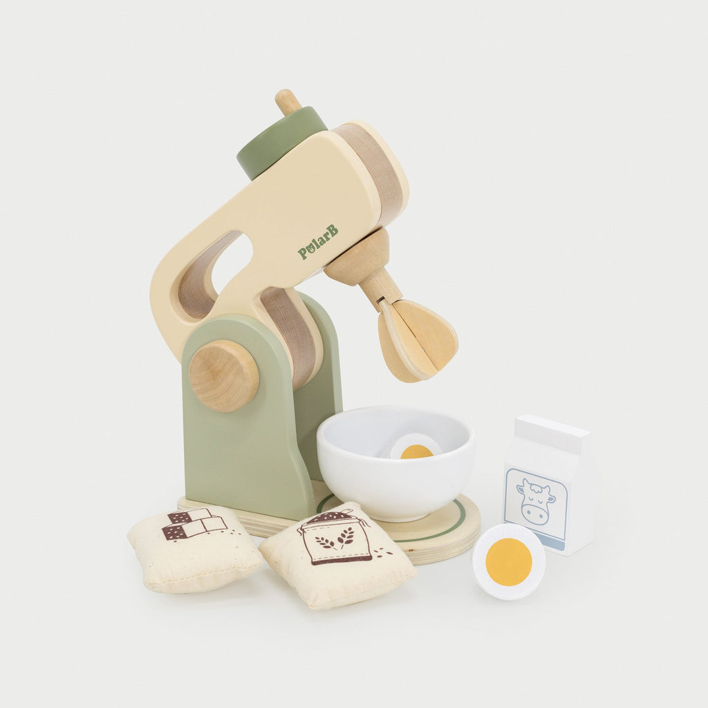 Wooden Kitchen Mixer Set