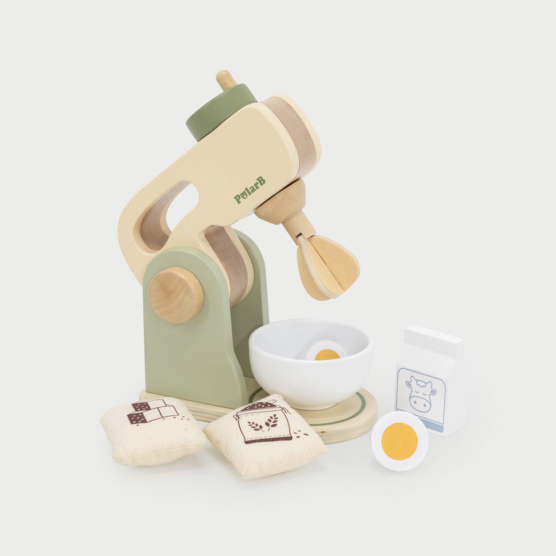 Wooden Kitchen Mixer Set