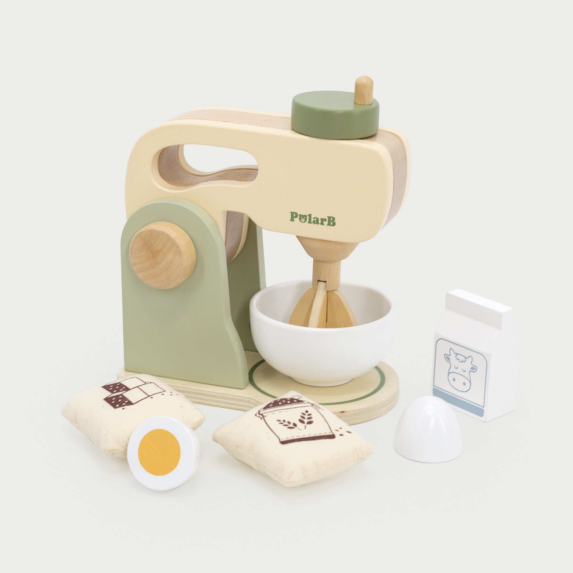 Wooden Kitchen Mixer Set