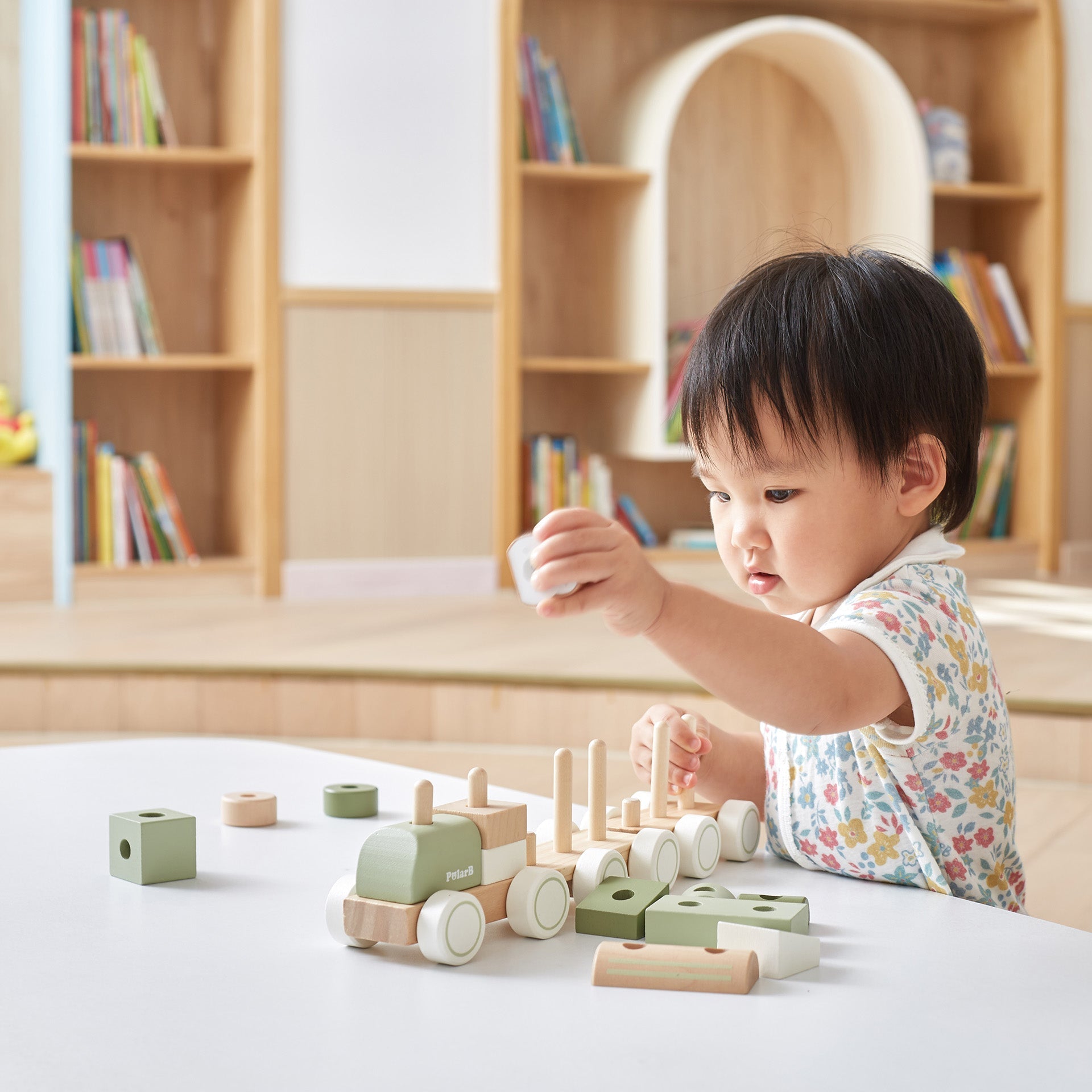 Wooden Stacking Train