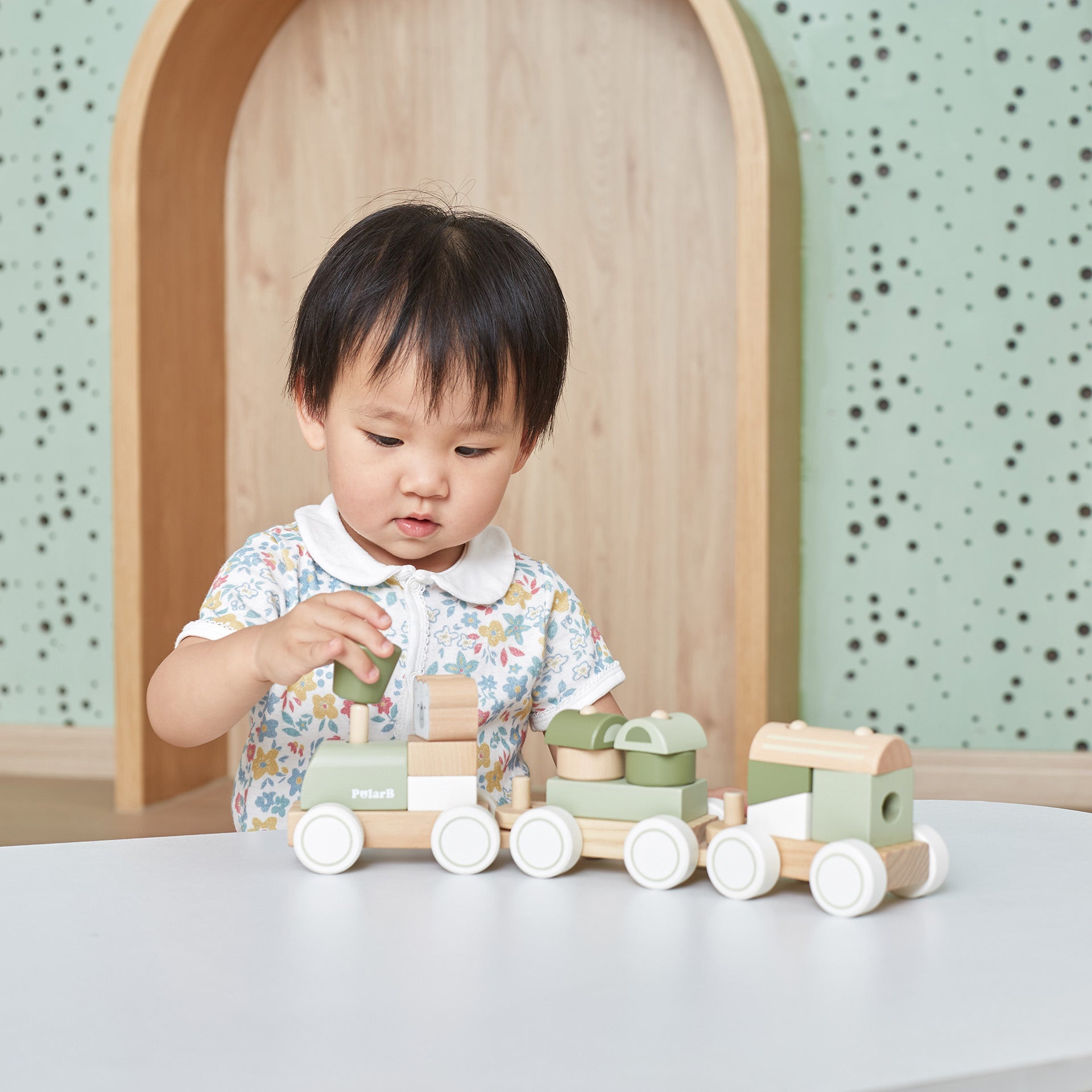 Wooden Stacking Train