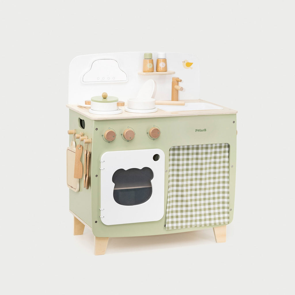 Wooden Play Kitchen Set