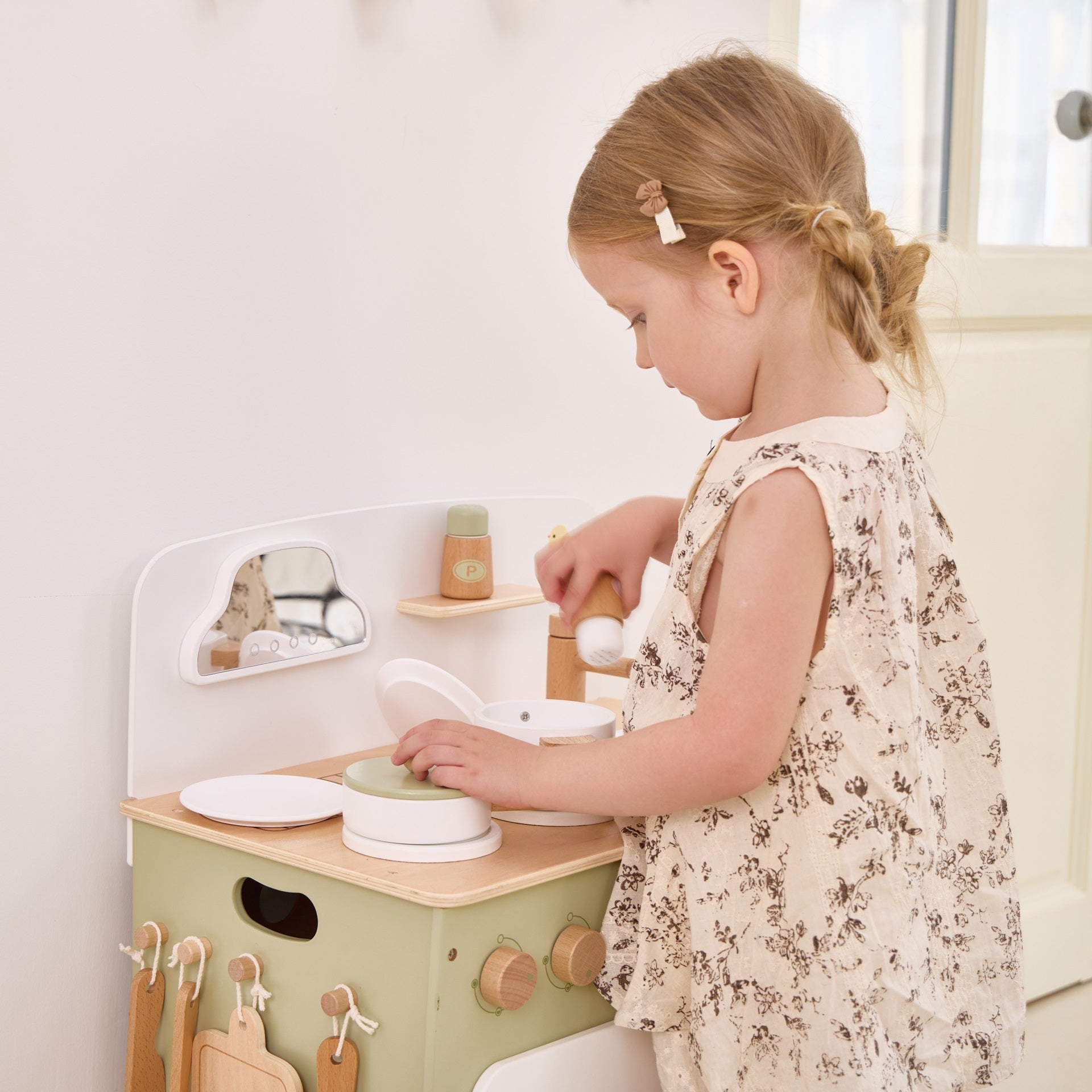 Wooden Play Kitchen Set