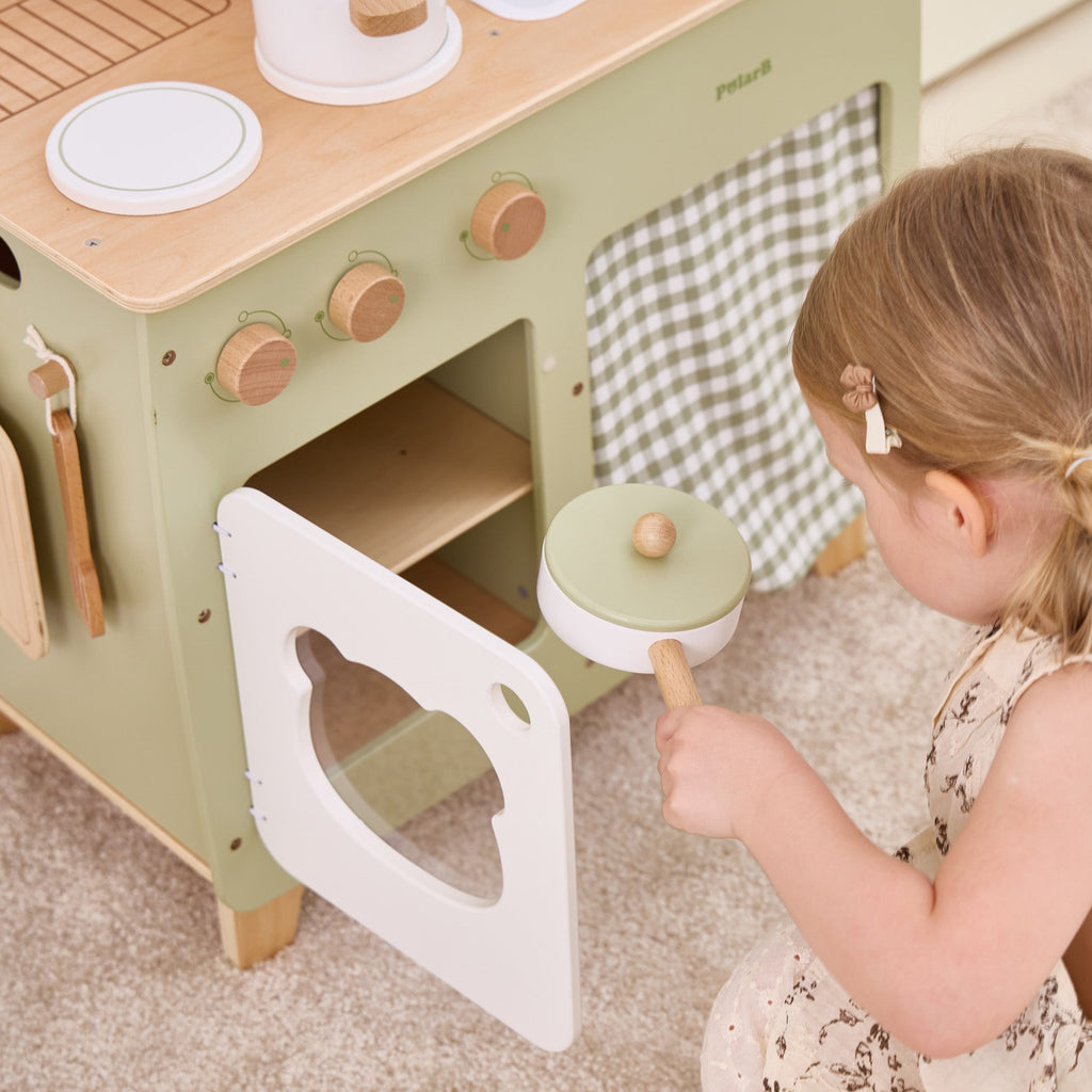 Wooden Play Kitchen Set