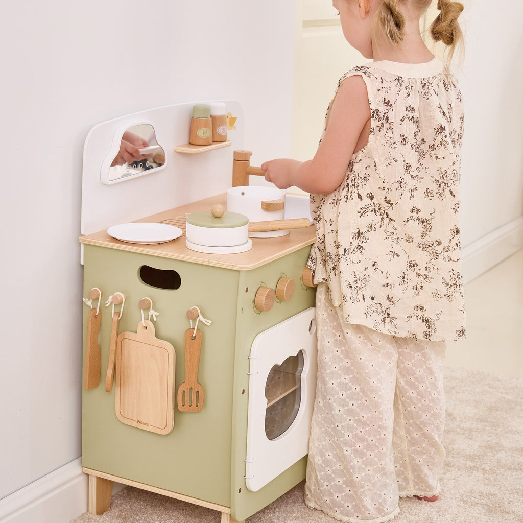 Wooden Play Kitchen Set