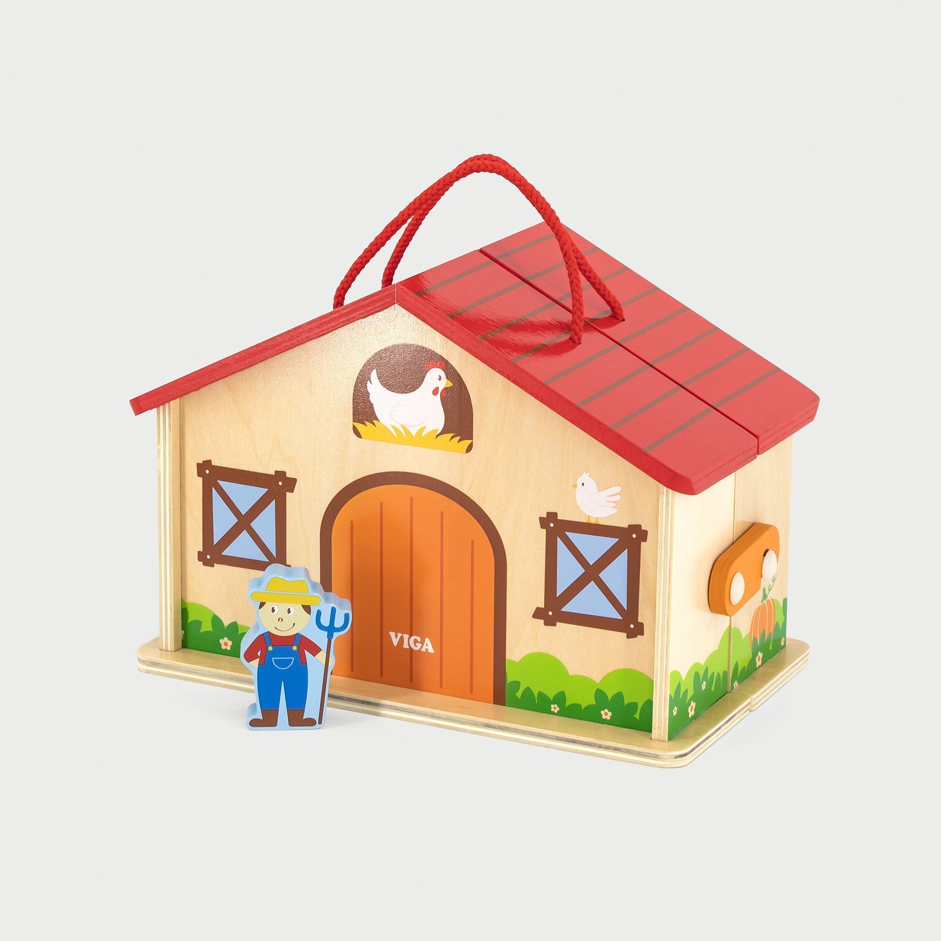 Foldable Farm Playset with Carry Handle