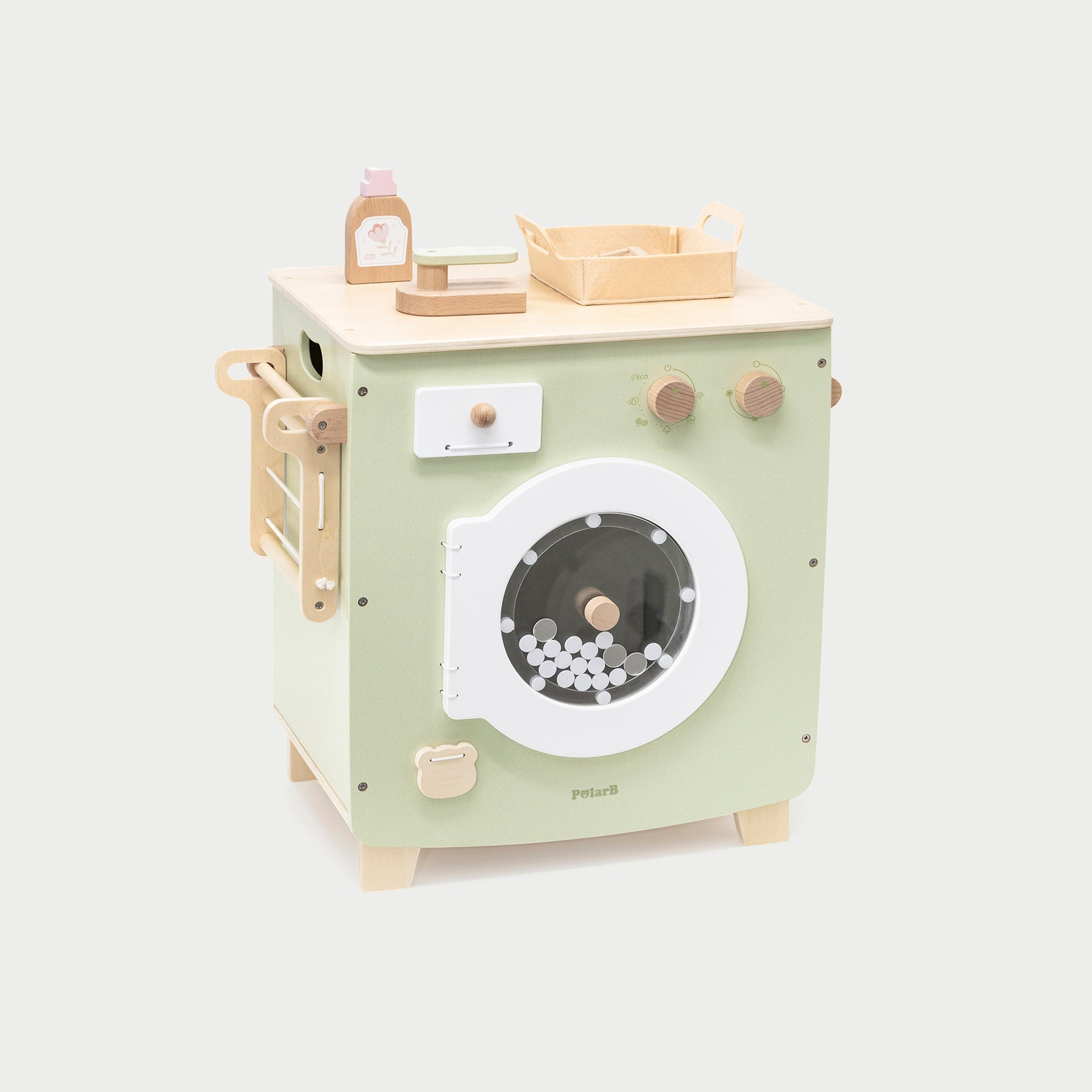 Wooden Washing Machine Set