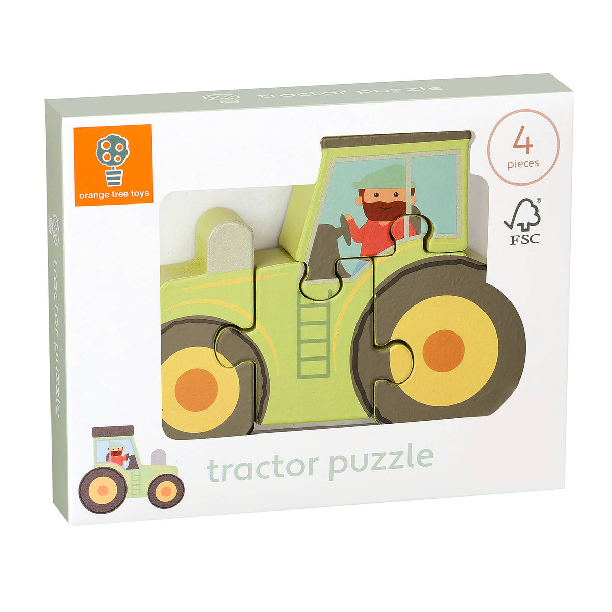 Orange Tree Toys - Tractor Wooden Puzzle