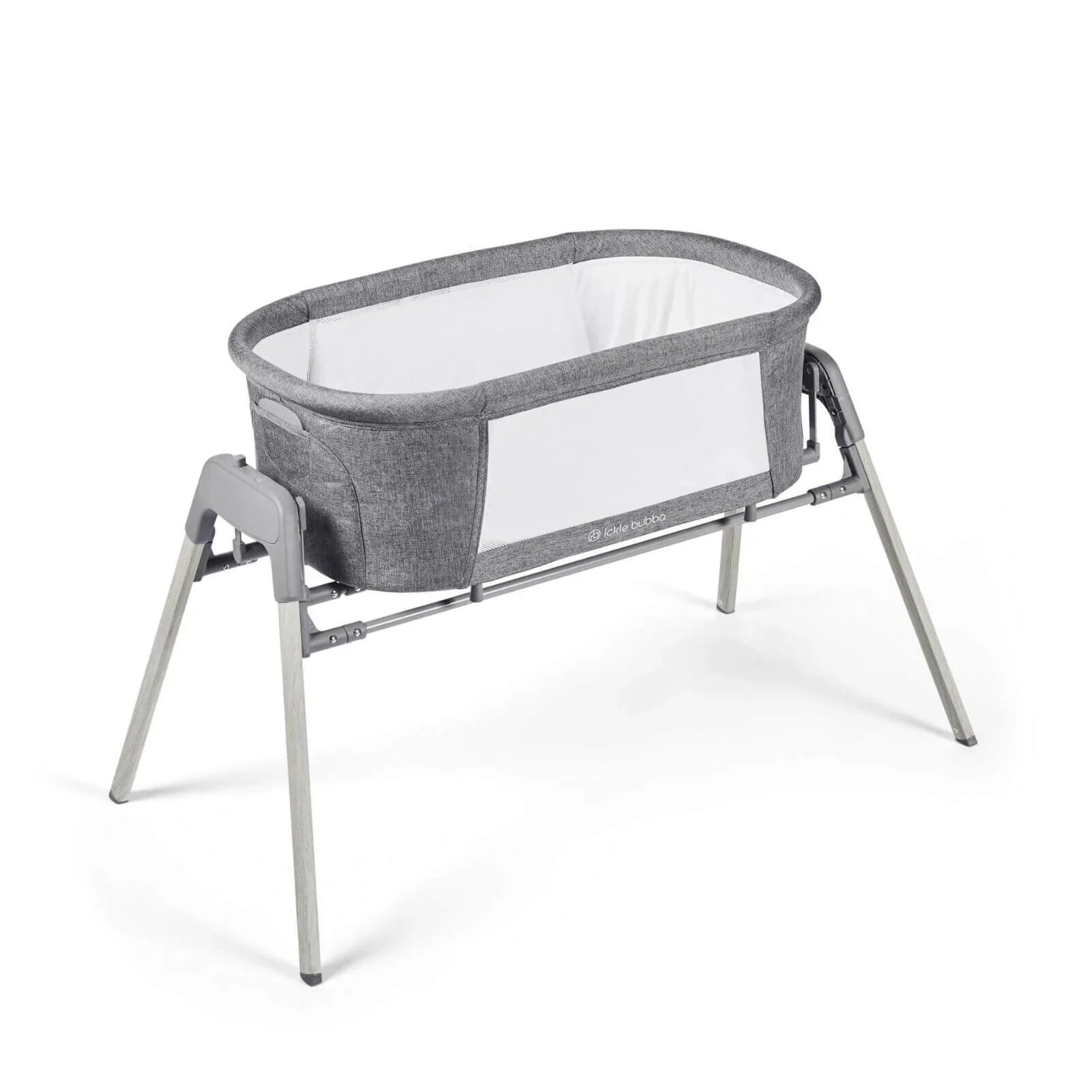 Ickle Bubba Drift Gliding Crib - Ash Grey