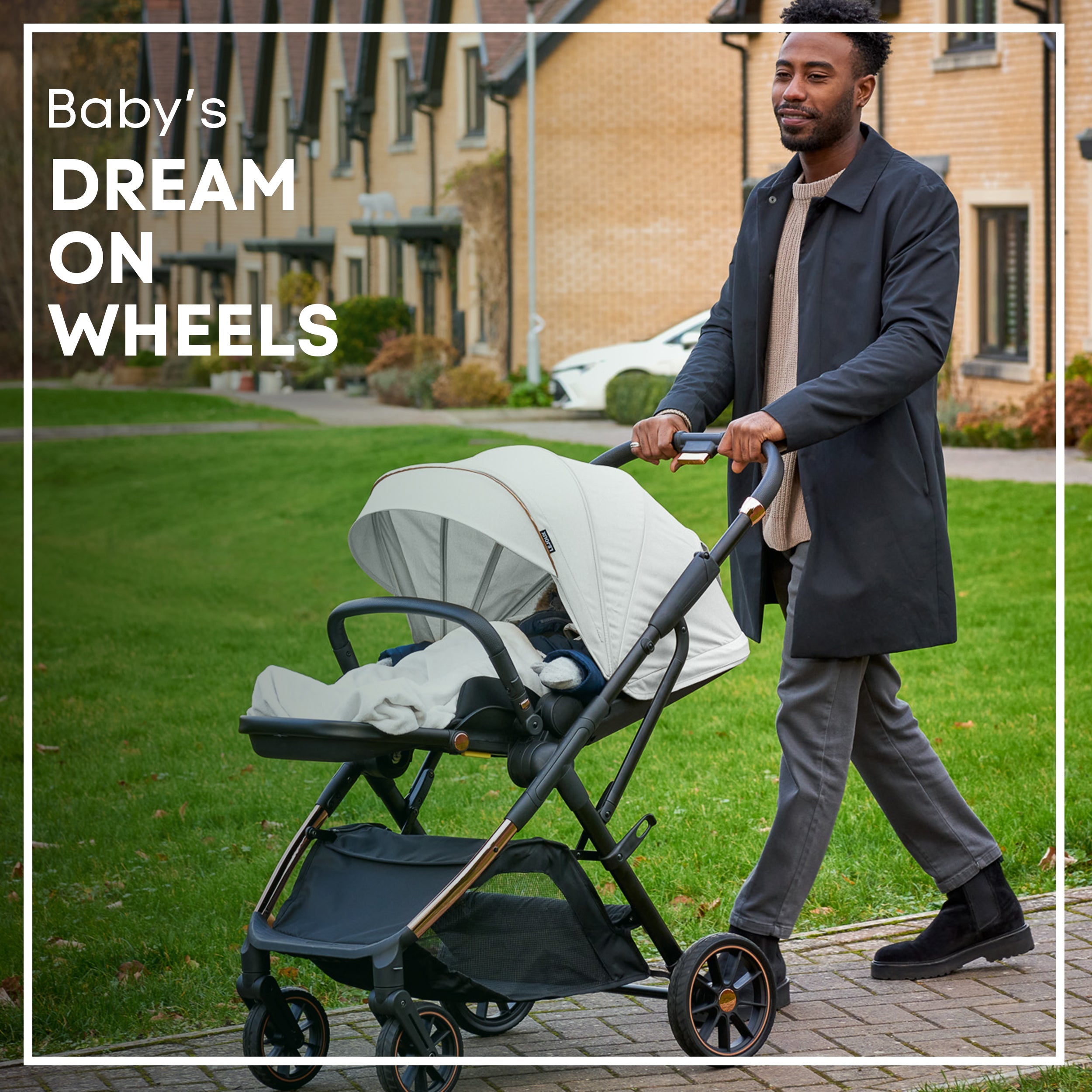 Lejoux+ Baby Pram Stroller Pushchair - 0 Months +